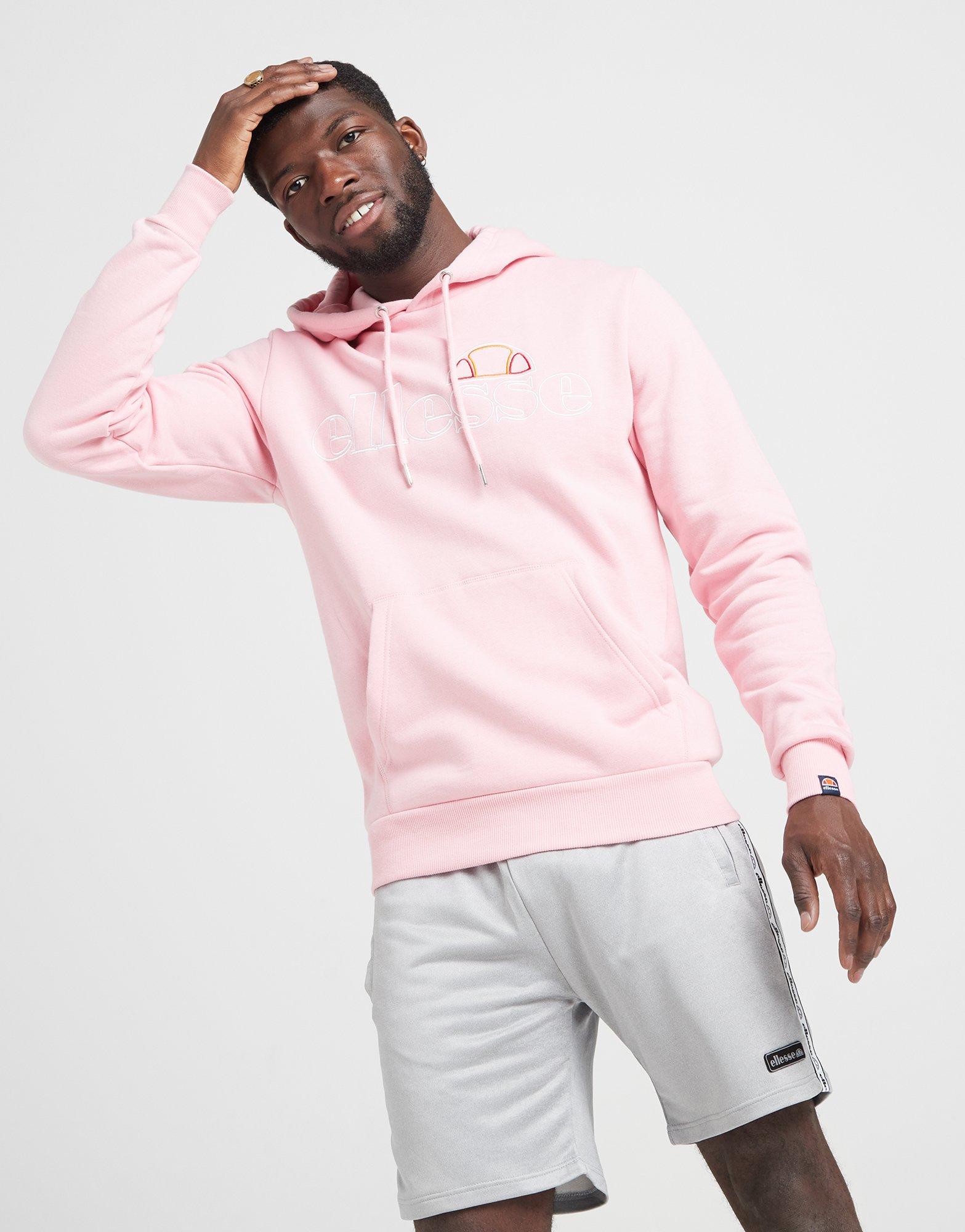 ellesse pink hoodie mens