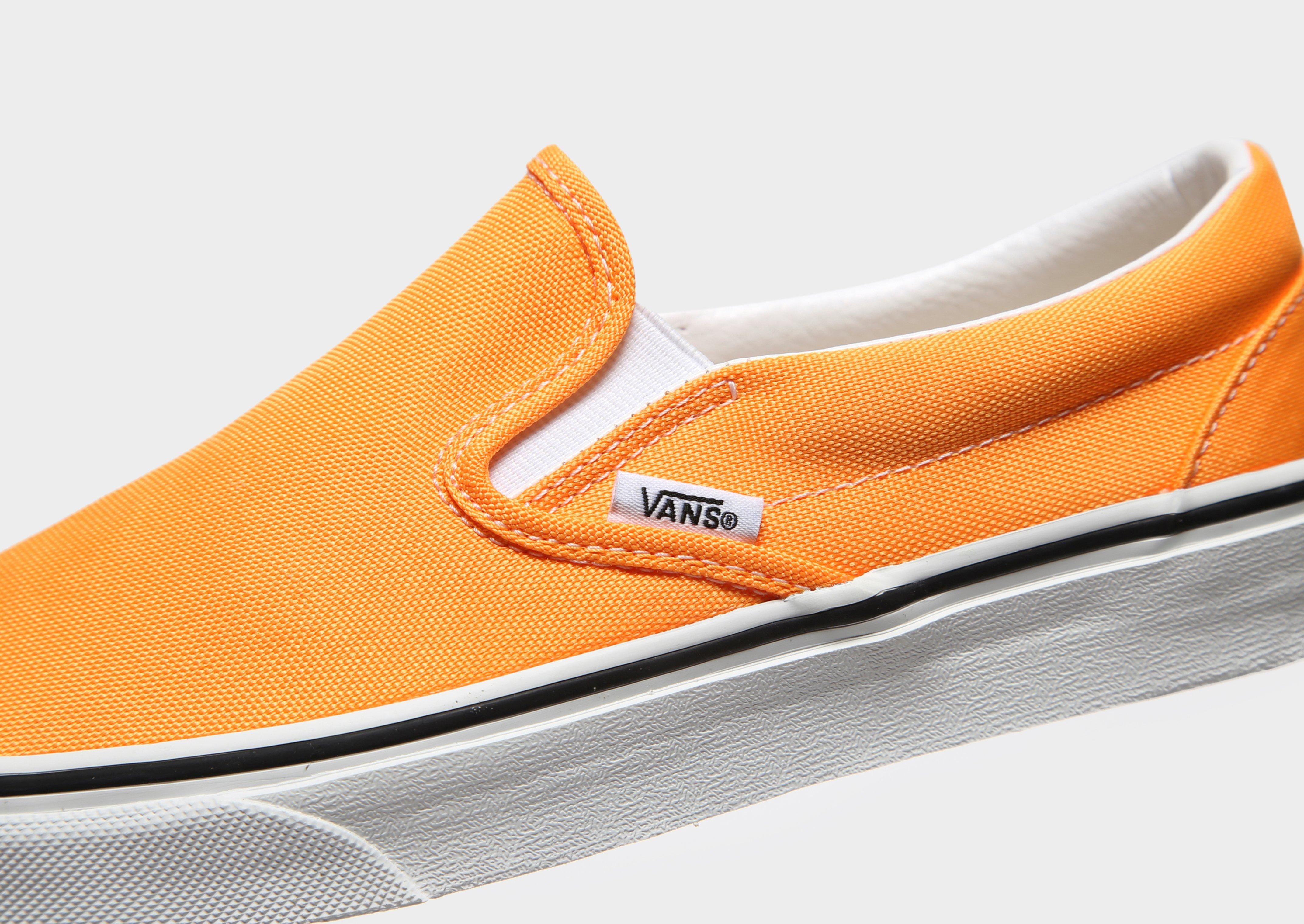 vans slip on orange