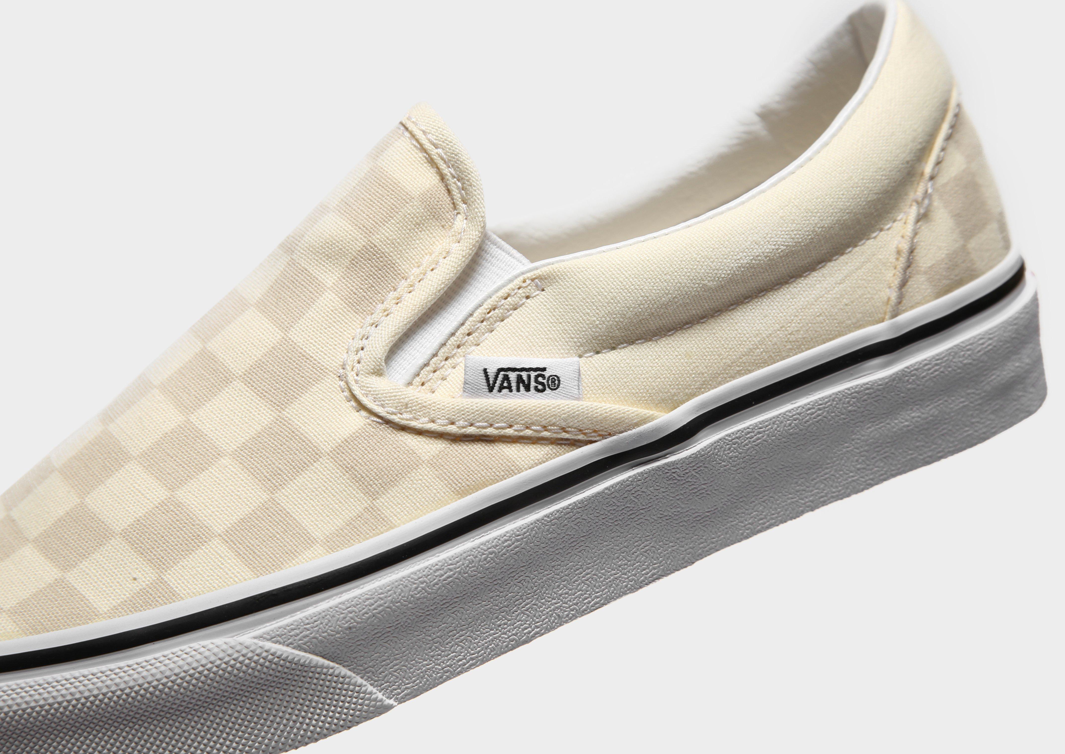 vans slip on beige