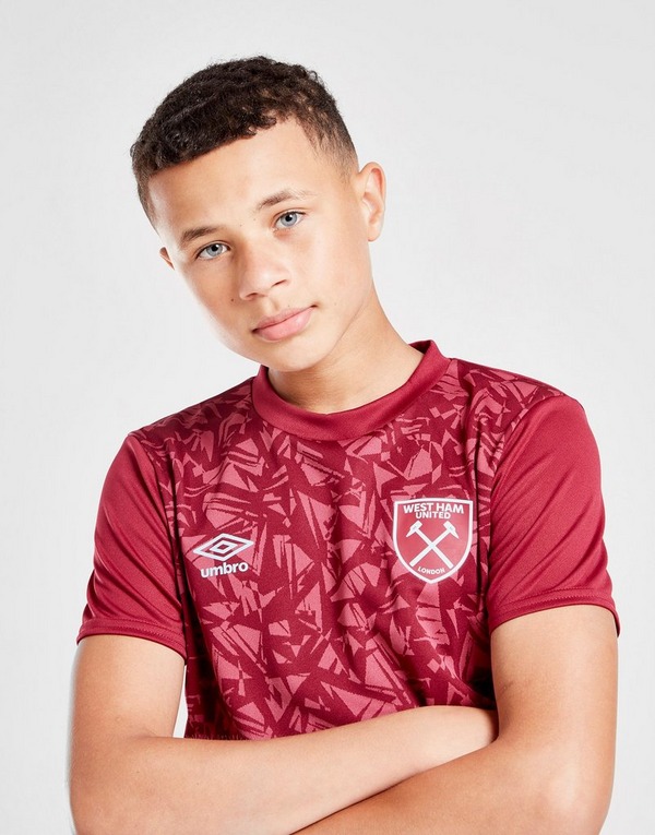 Umbro West Ham United Fc Warm Up Trikot Kinder Rot Jd Sports