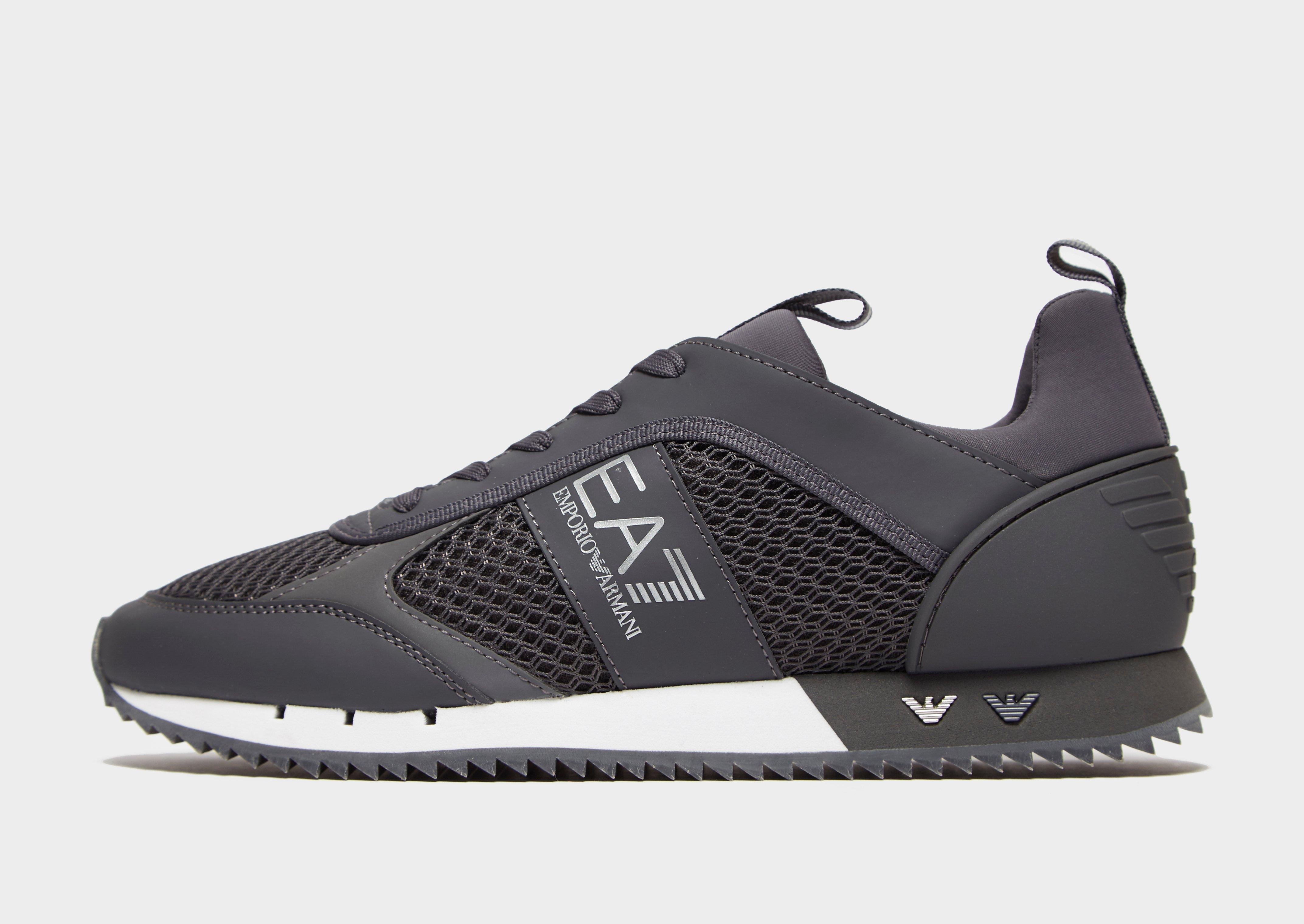 ea7 mesh run grey