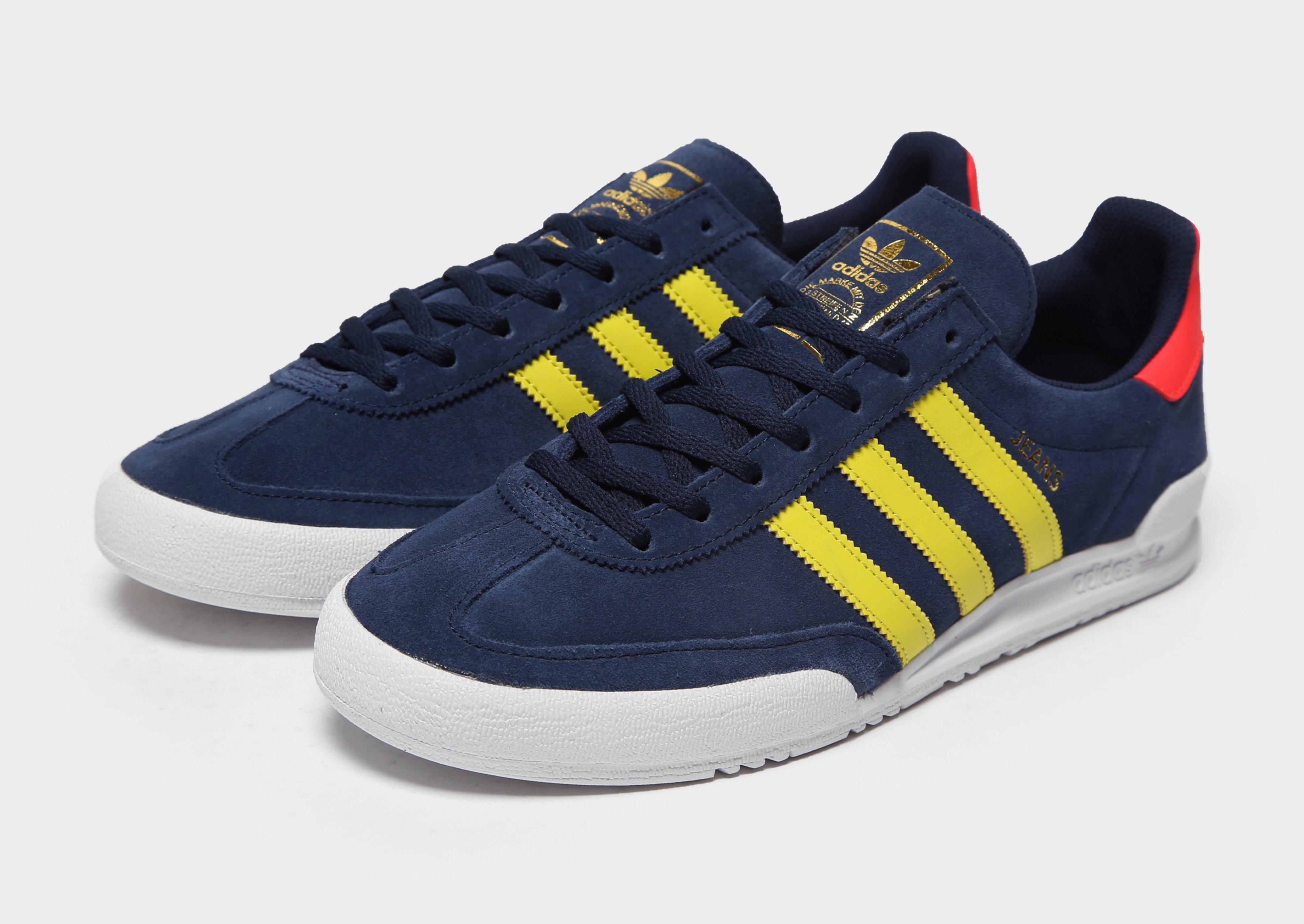 adidas jeans trainers blue