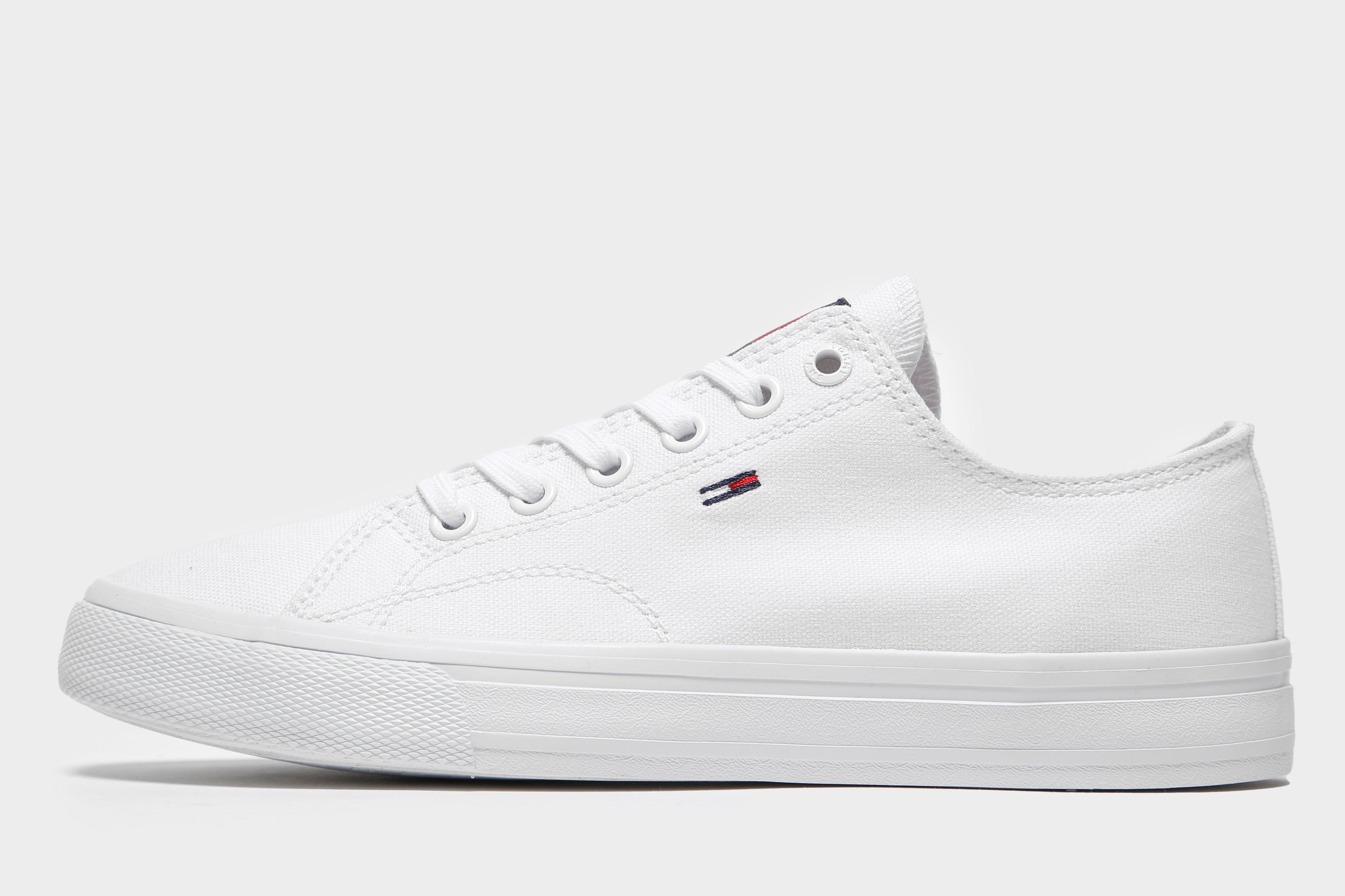 canvas tommy hilfiger trainers womens
