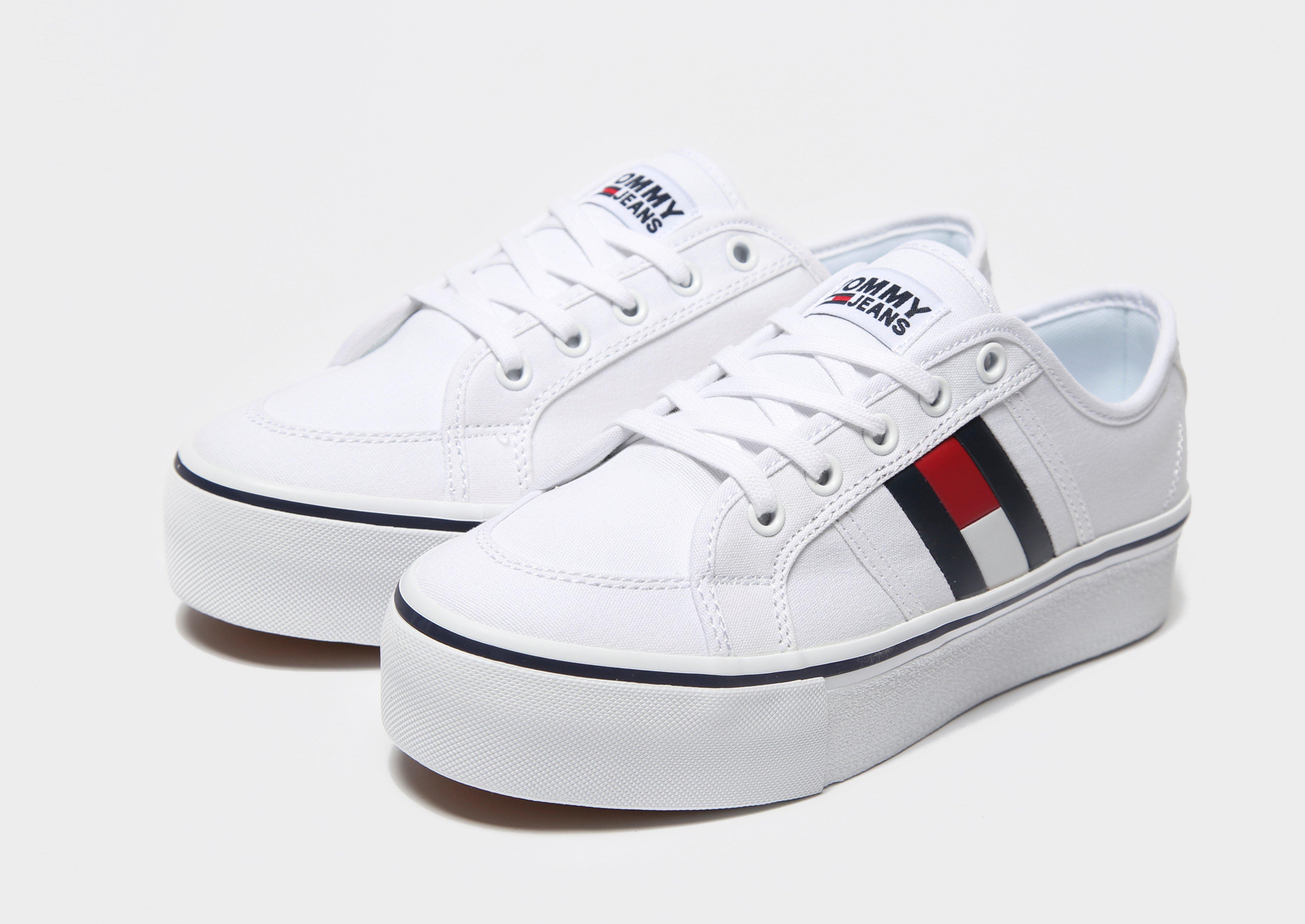 tommy jeans flag logo flatform sneaker