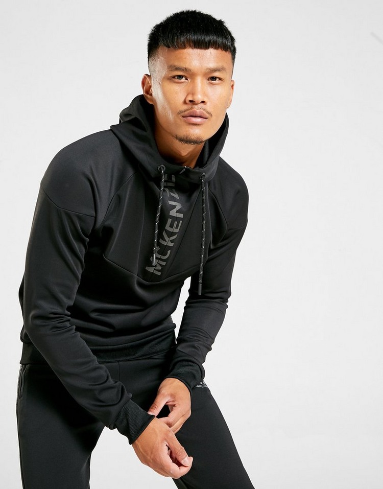 Buy Black McKenzie Brexton Poly 1/4 Zip Hoodie Men's | JD Sports | JD ...