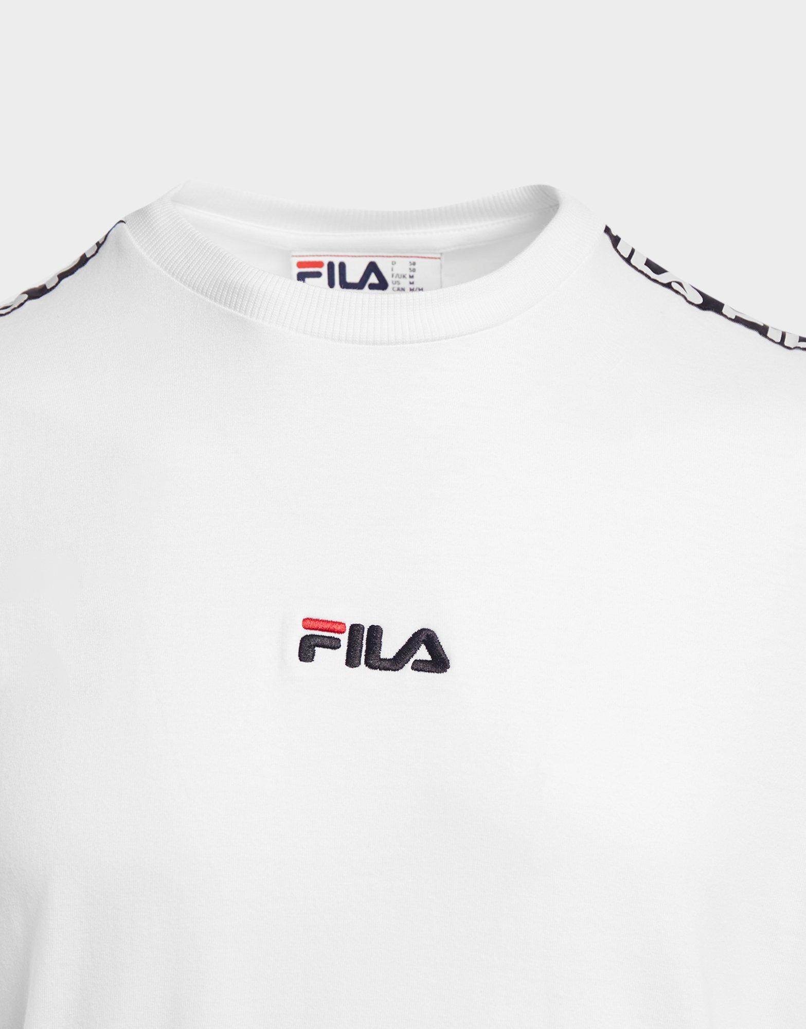 fila black and white shirt