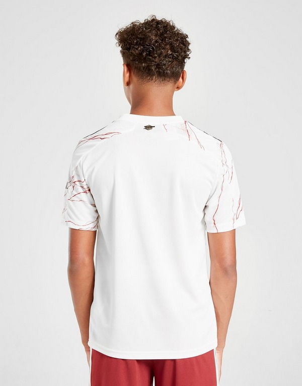 White Adidas Arsenal Fc 2020 21 Away Shirt Junior Jd Sports