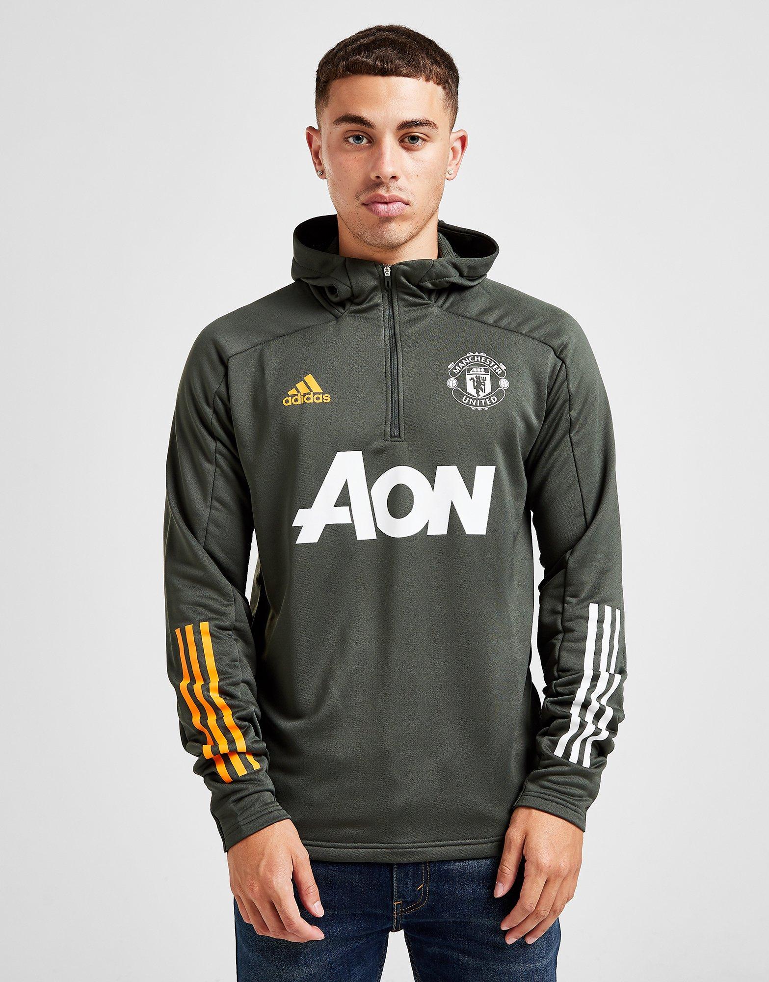 manchester united training hoodie