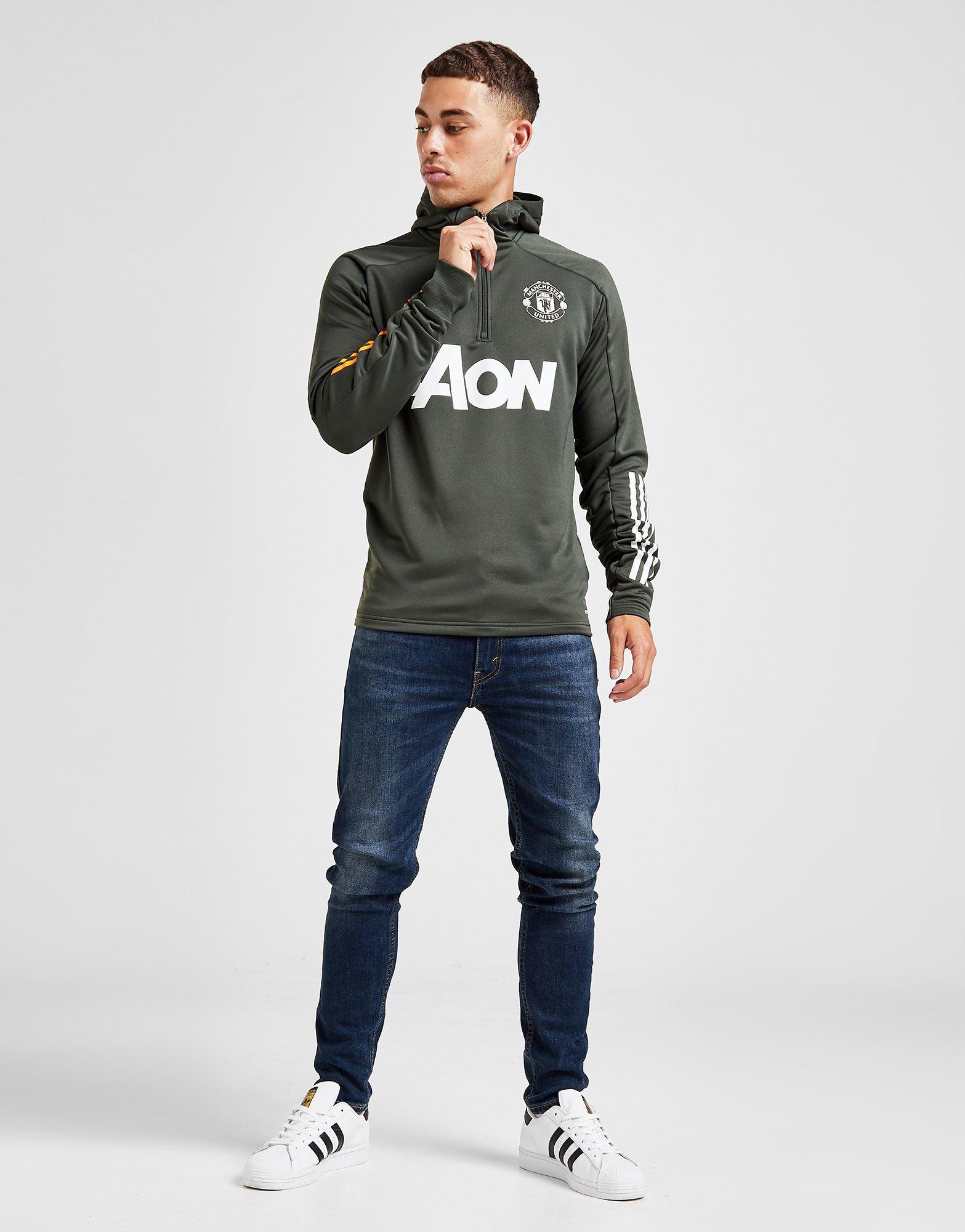 adidas manchester united fc track hoodie