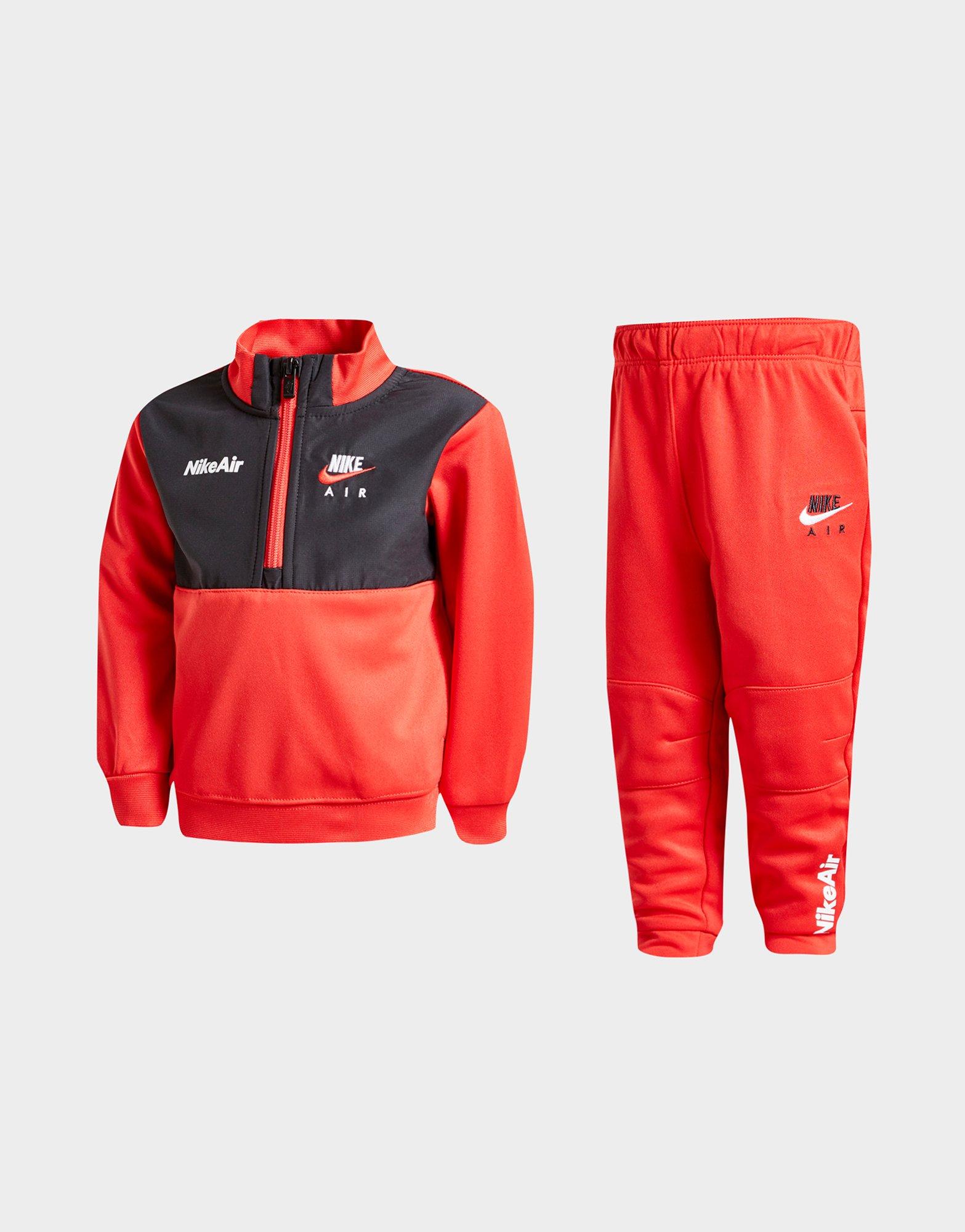 red nike poly tracksuit