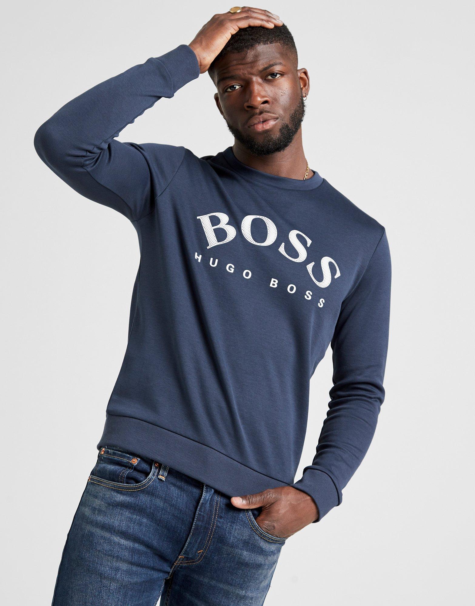 hugo boss salbo sweatshirt blue