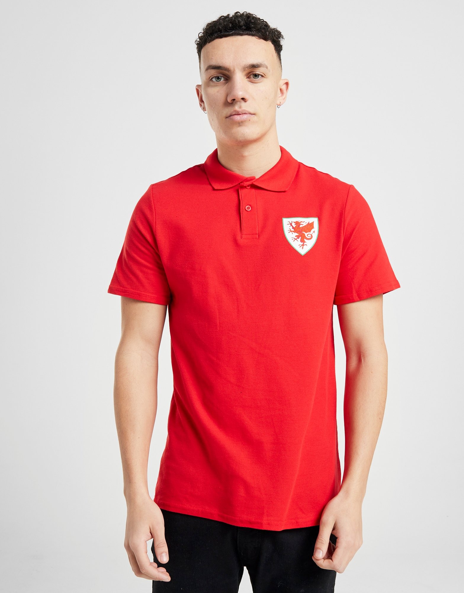 Rood Official Team Wales Polo Shirt JD Sports