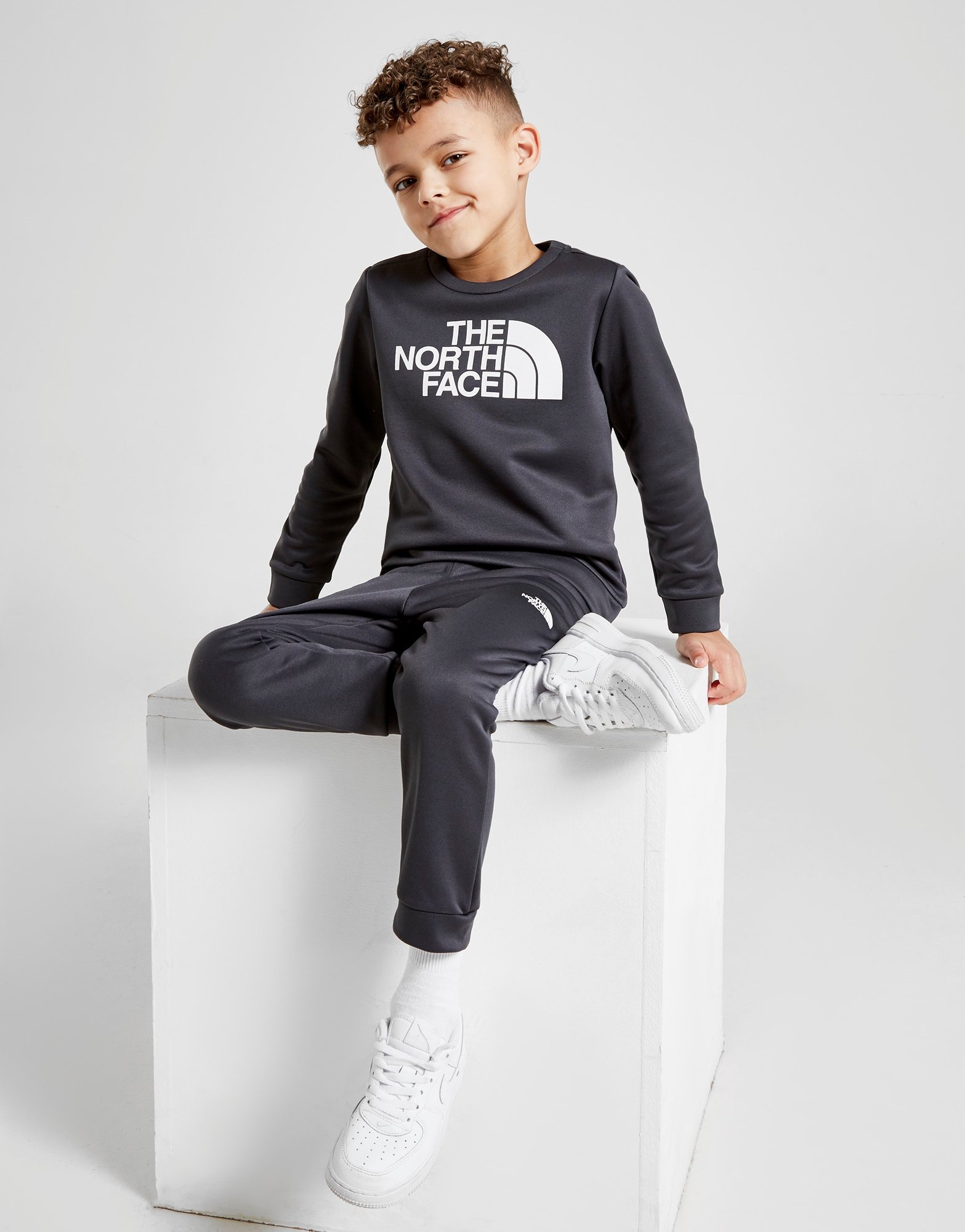 Grey The North Face Surgent Crew Tracksuit Children JD Sports