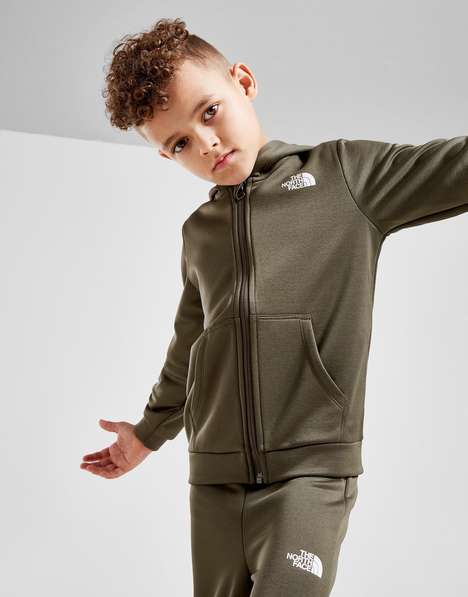 green north face tracksuit