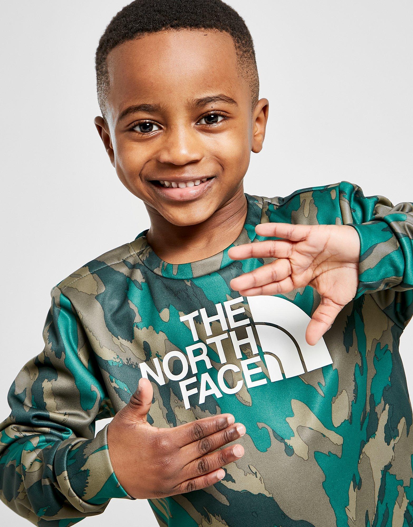 children's north face tracksuits