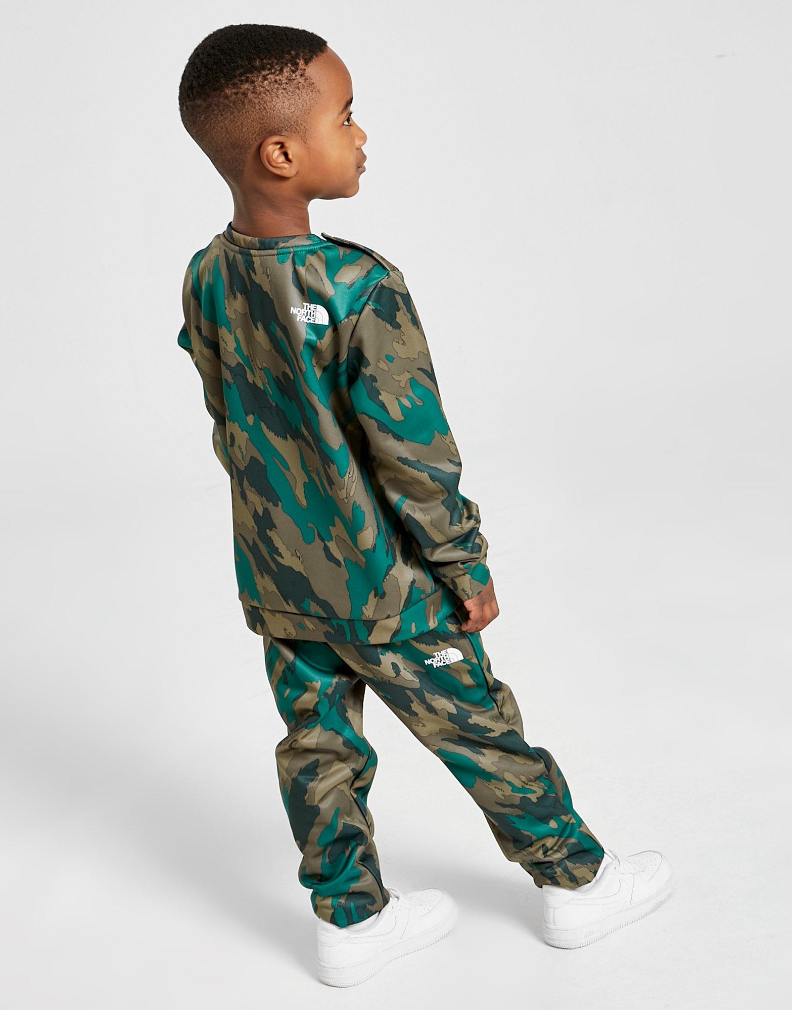 north face camo tracksuit