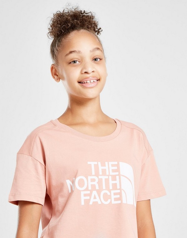 Pink The North Face Girls Cropped T Shirt Junior Jd Sports