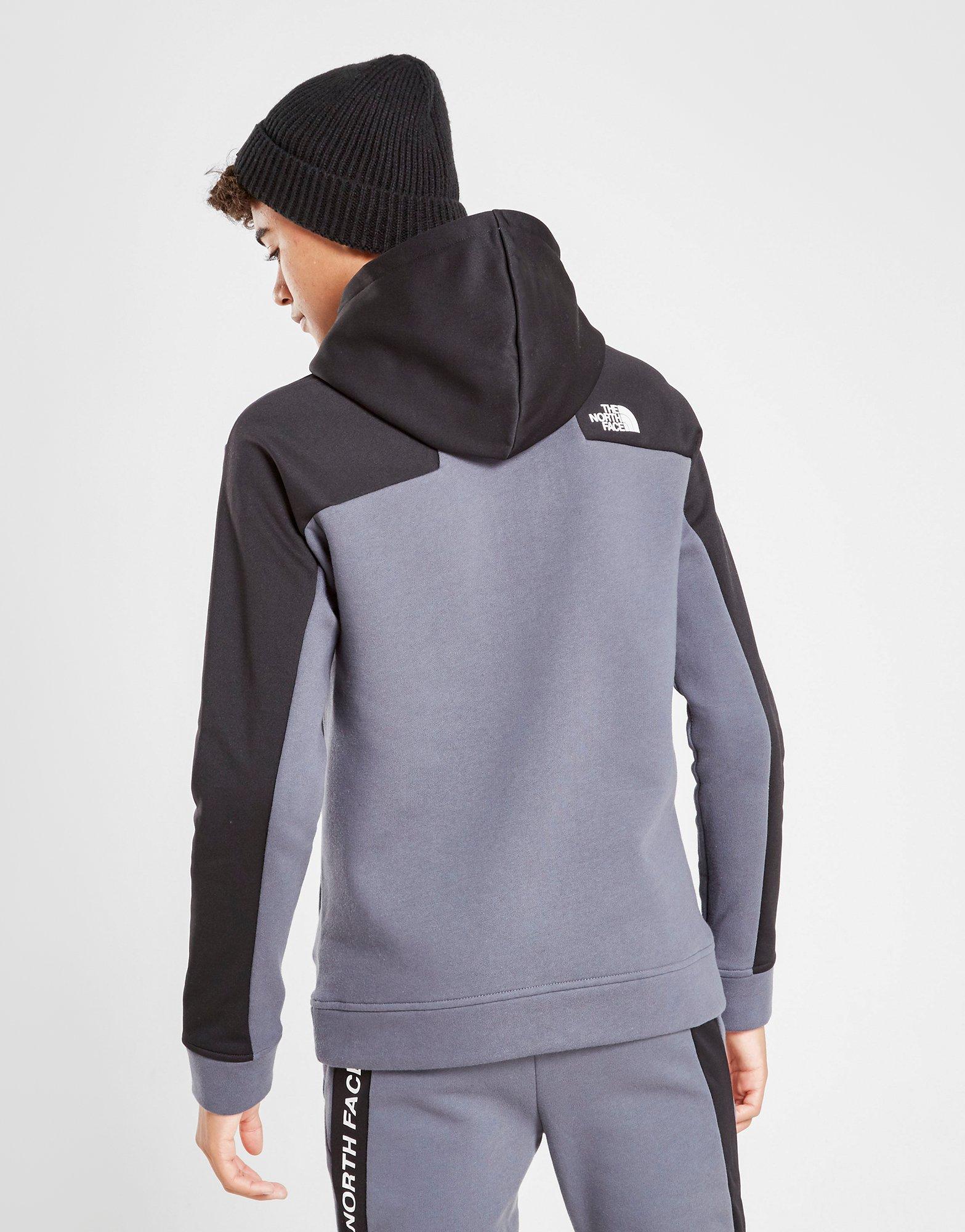 black north face hoodie junior