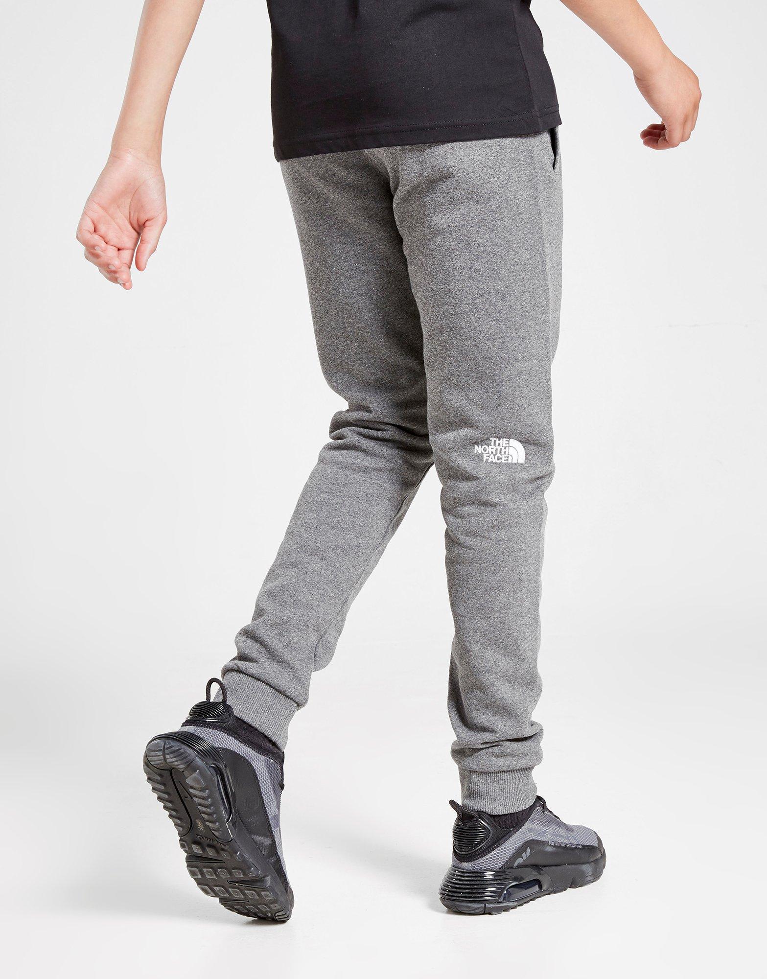 north face grey joggers junior