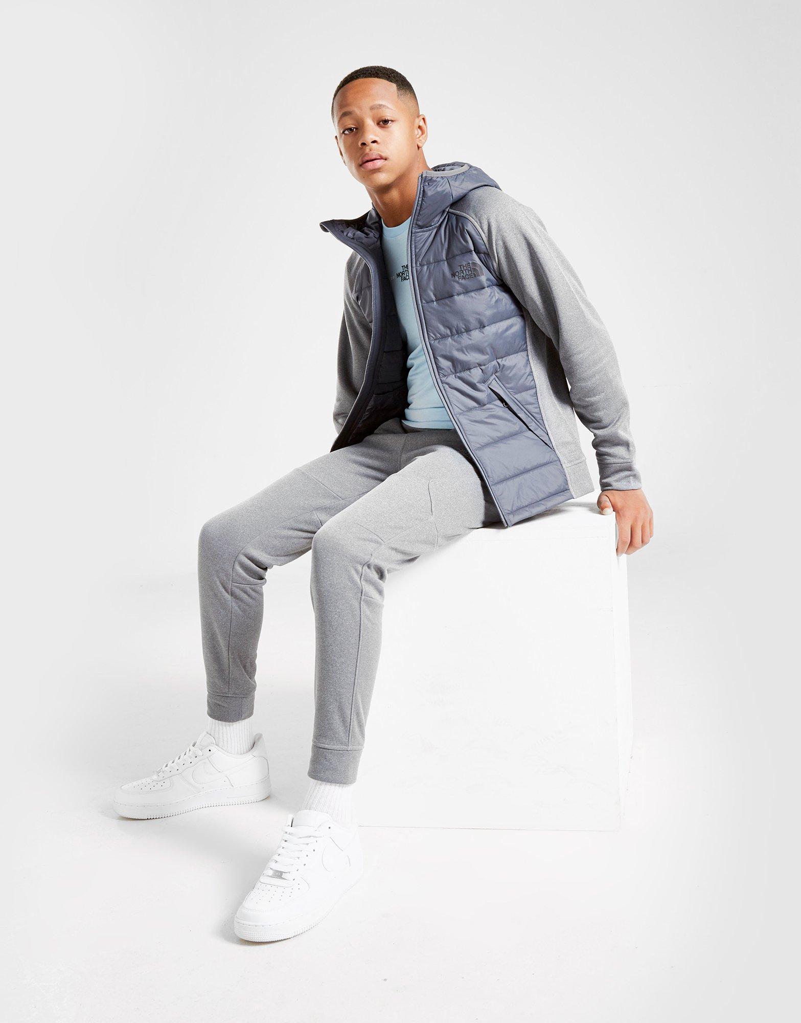 the north face hybrid full zip mittelegi hooded jacket