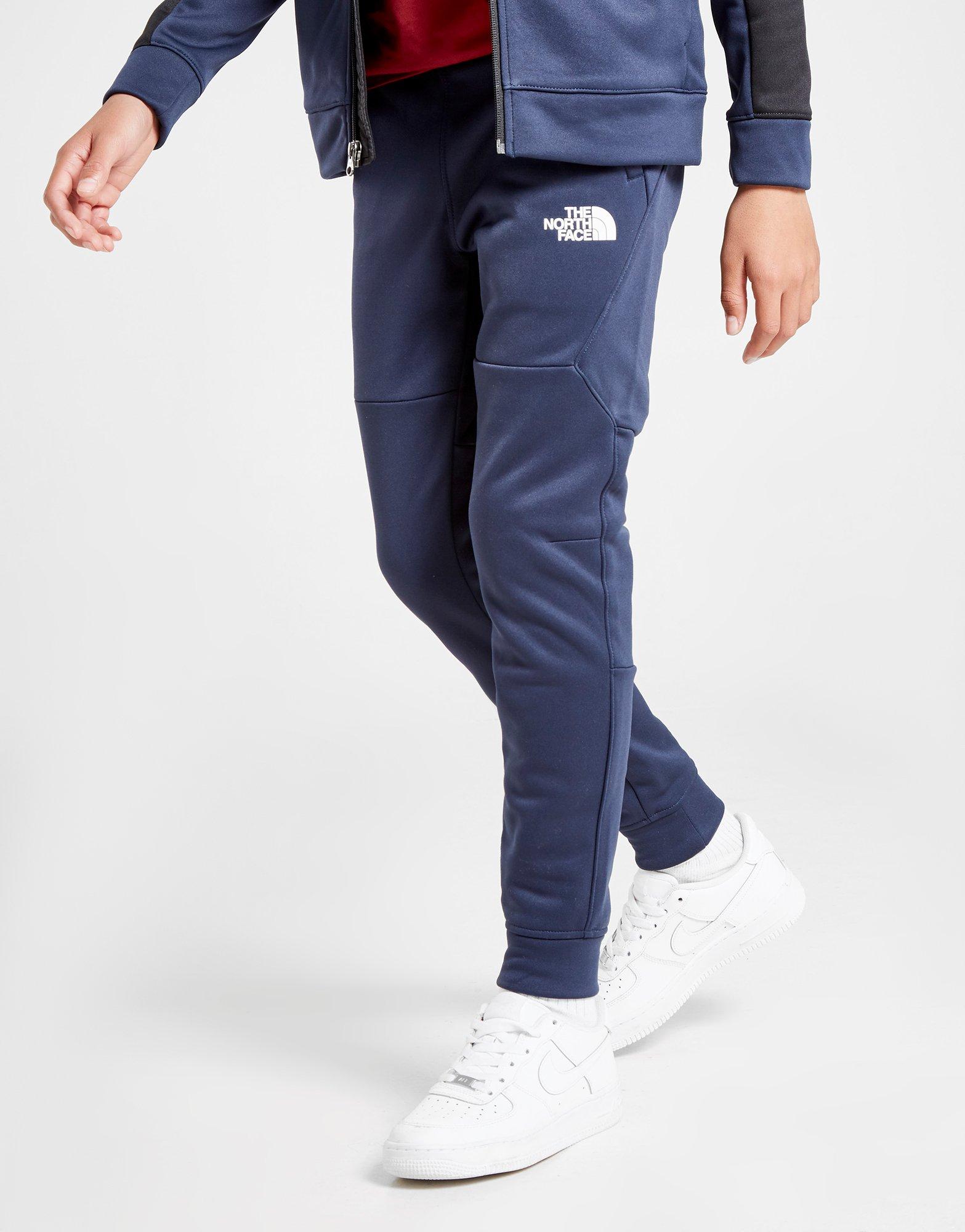 blue north face tracksuit bottoms