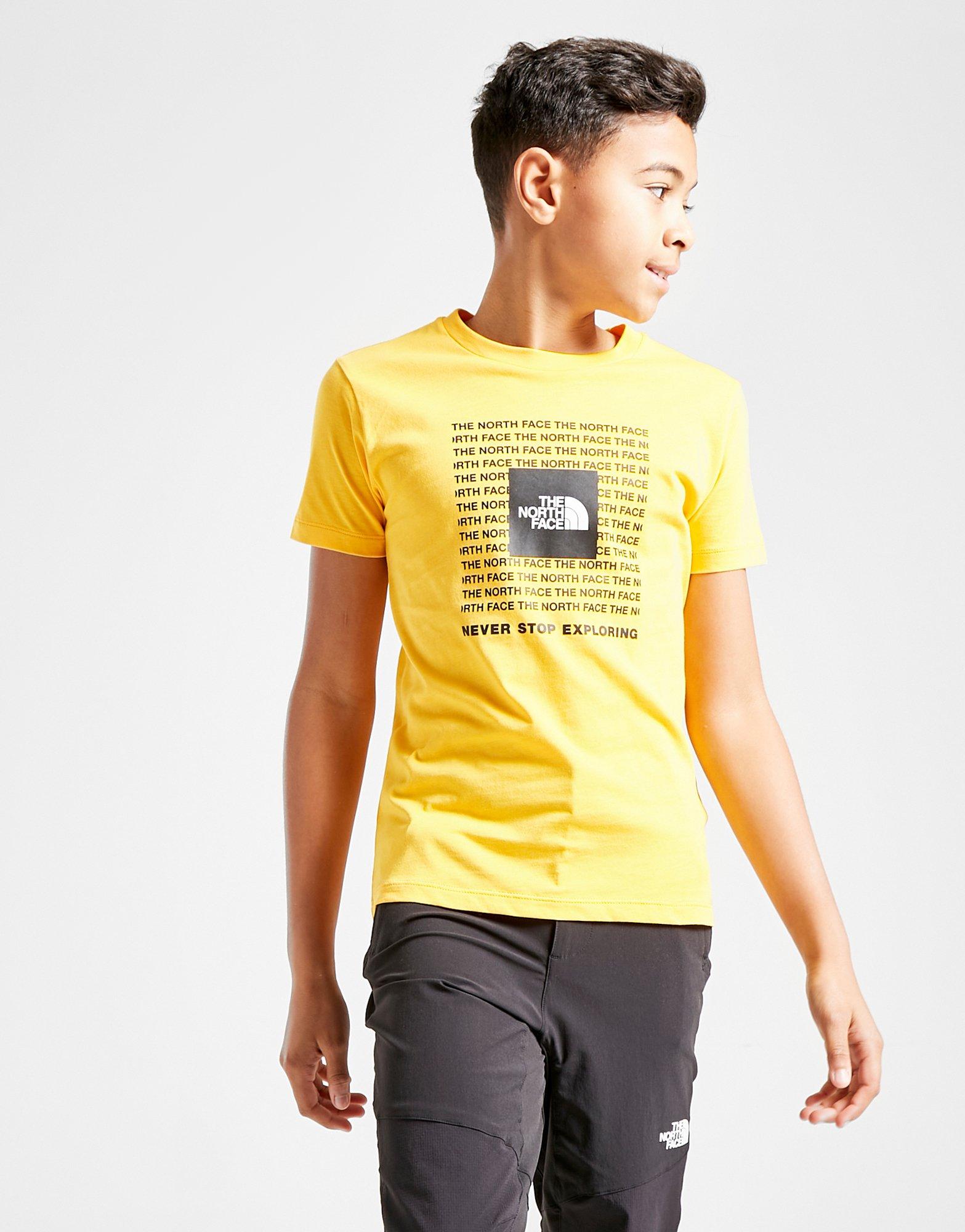 north face t shirts junior