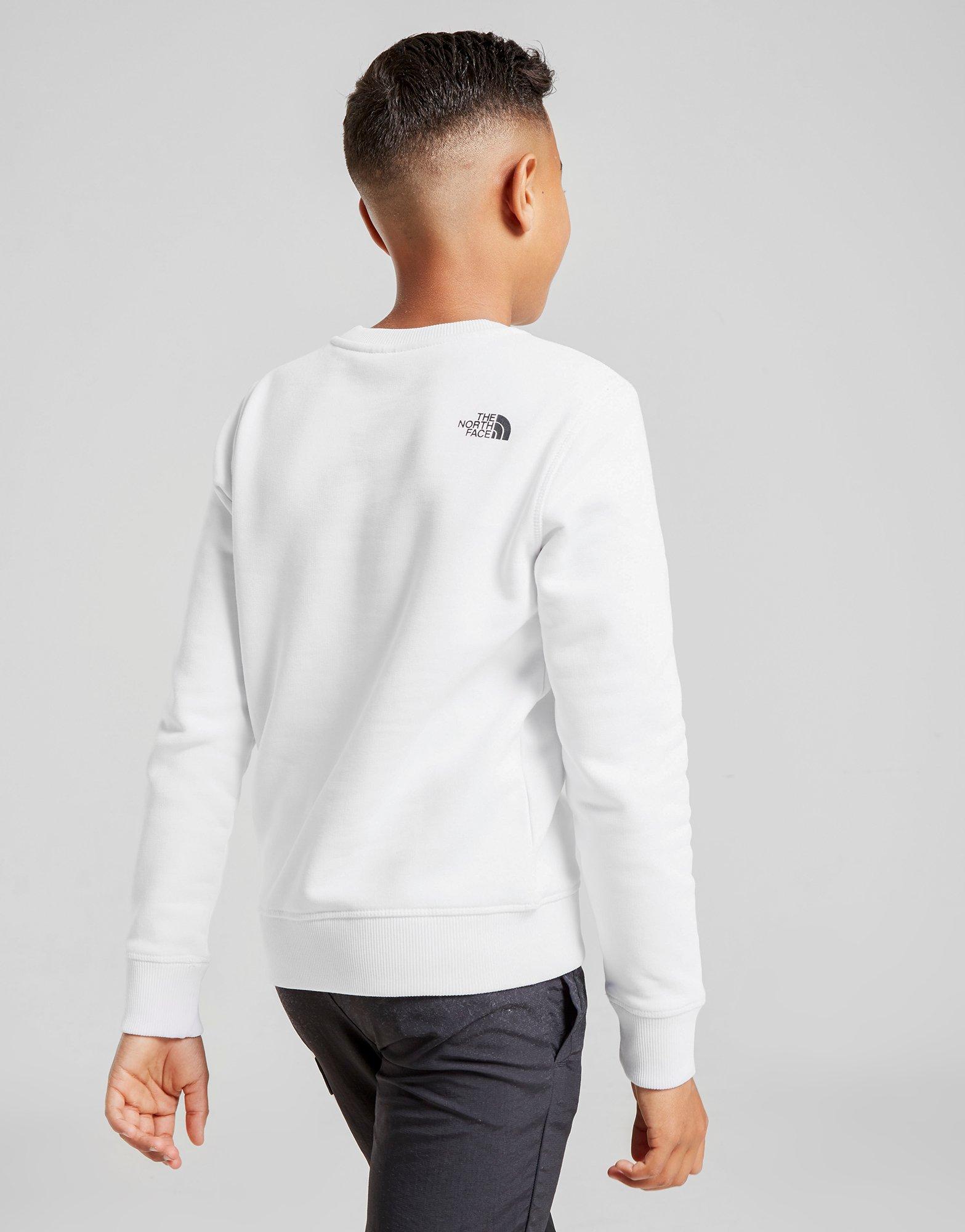 the north face box crew sweatshirt junior