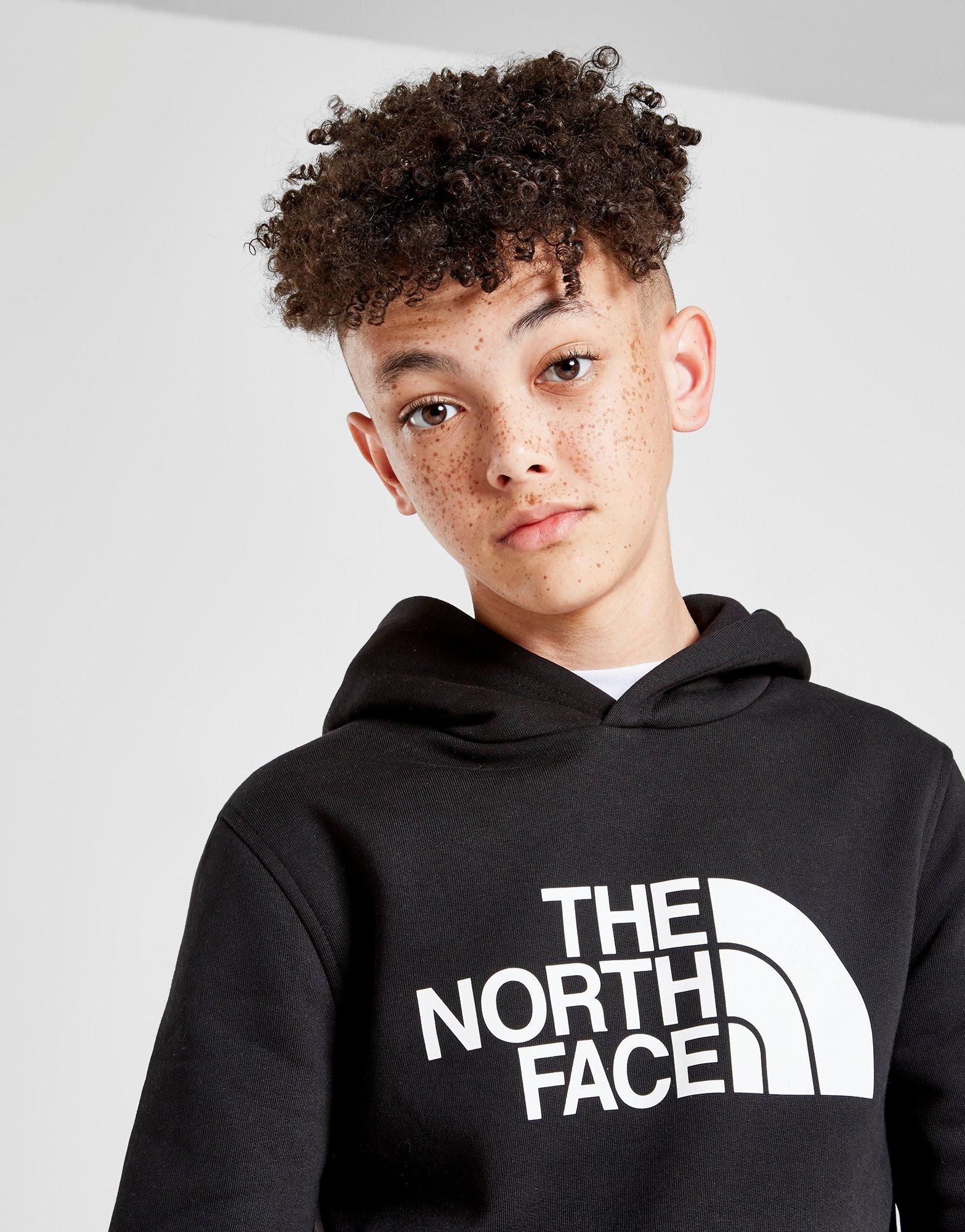 north face drew peak hoodie junior