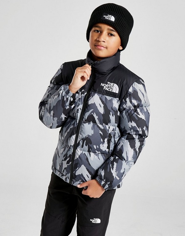 Grey The North Face Nuptse Jacket Junior Jd Sports