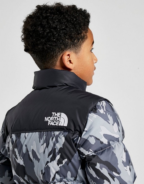 Grey The North Face Nuptse Jacket Junior Jd Sports