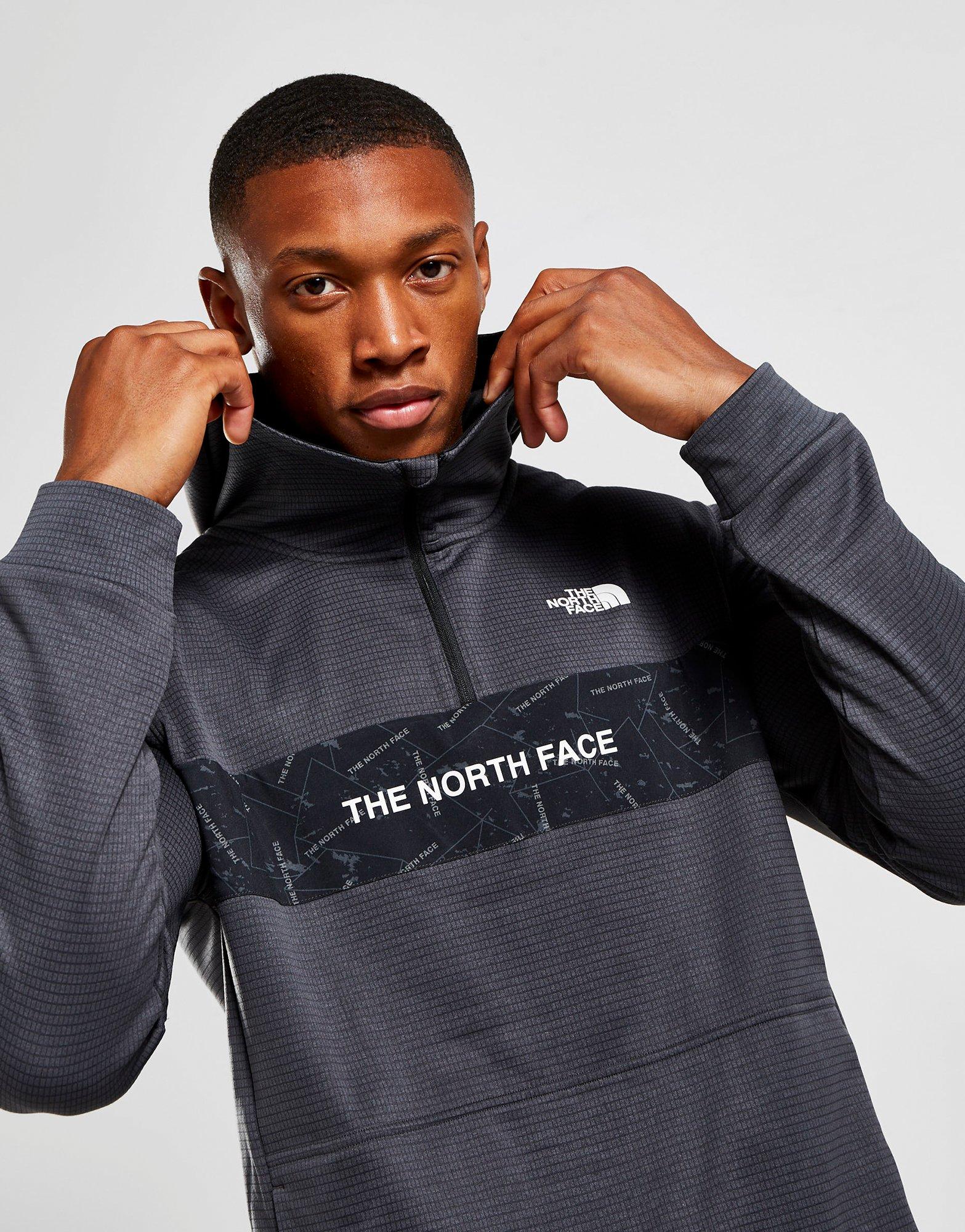 north face quarter zip hoodie