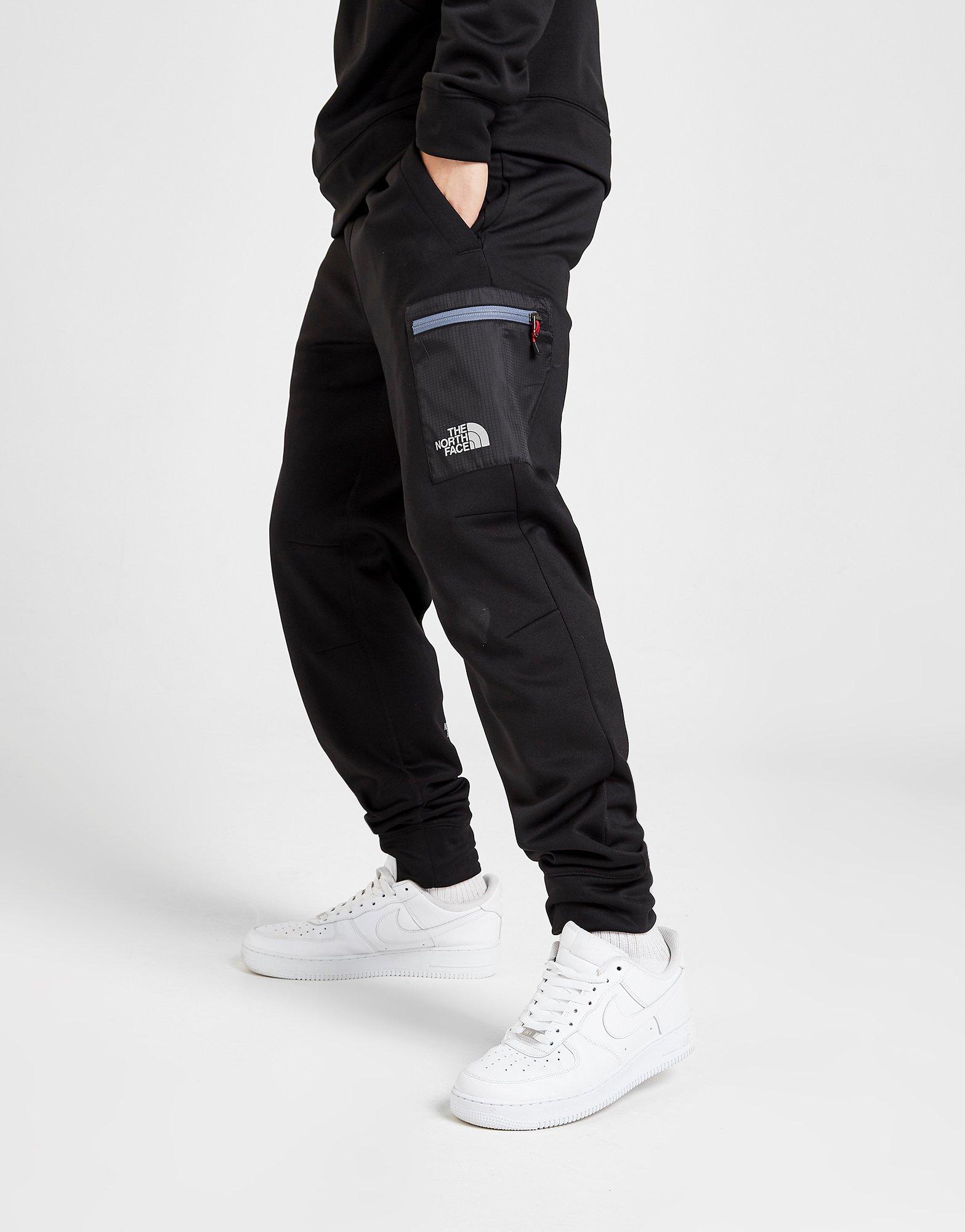 north face black tracksuit bottoms