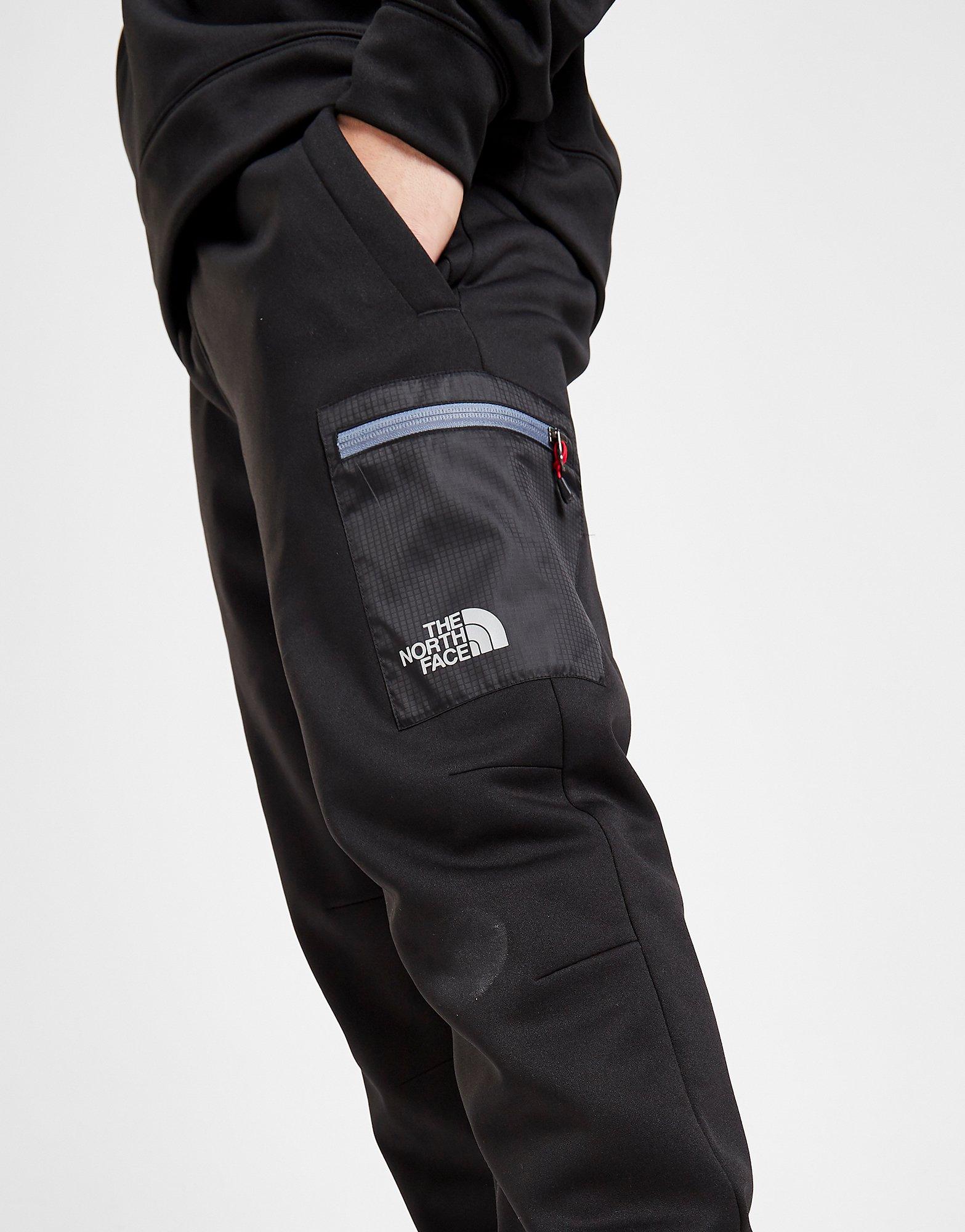 north face black track pants