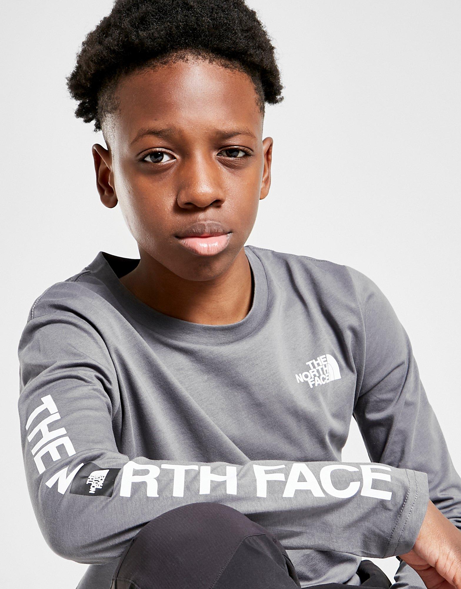 north face long sleeve t shirt junior