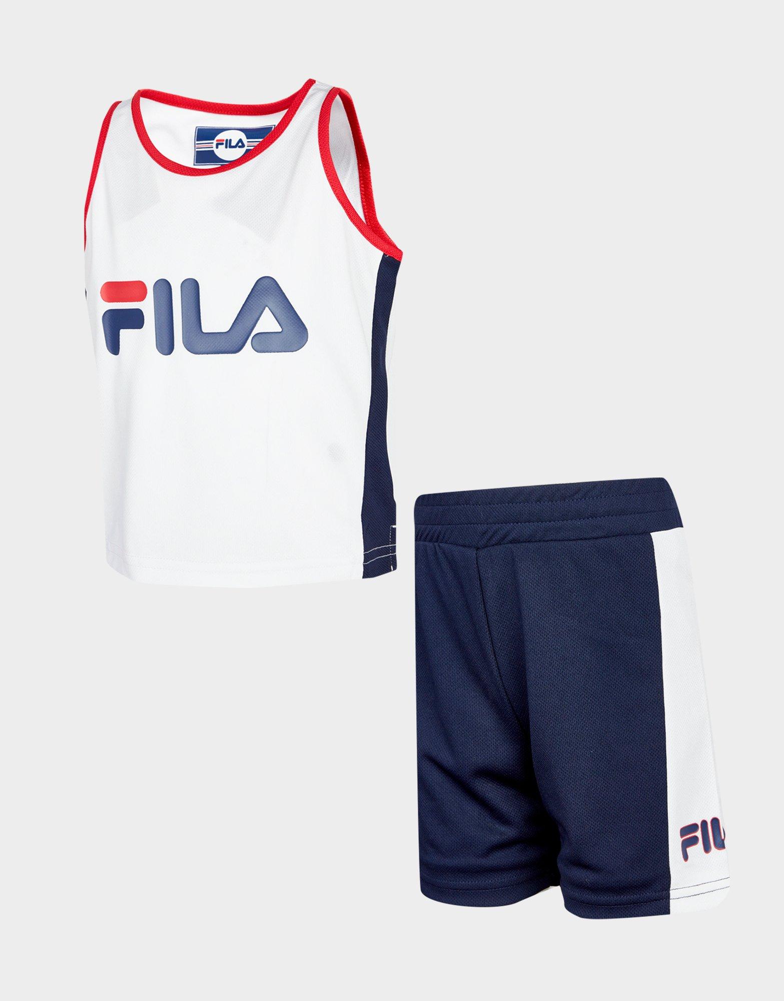 white fila shorts