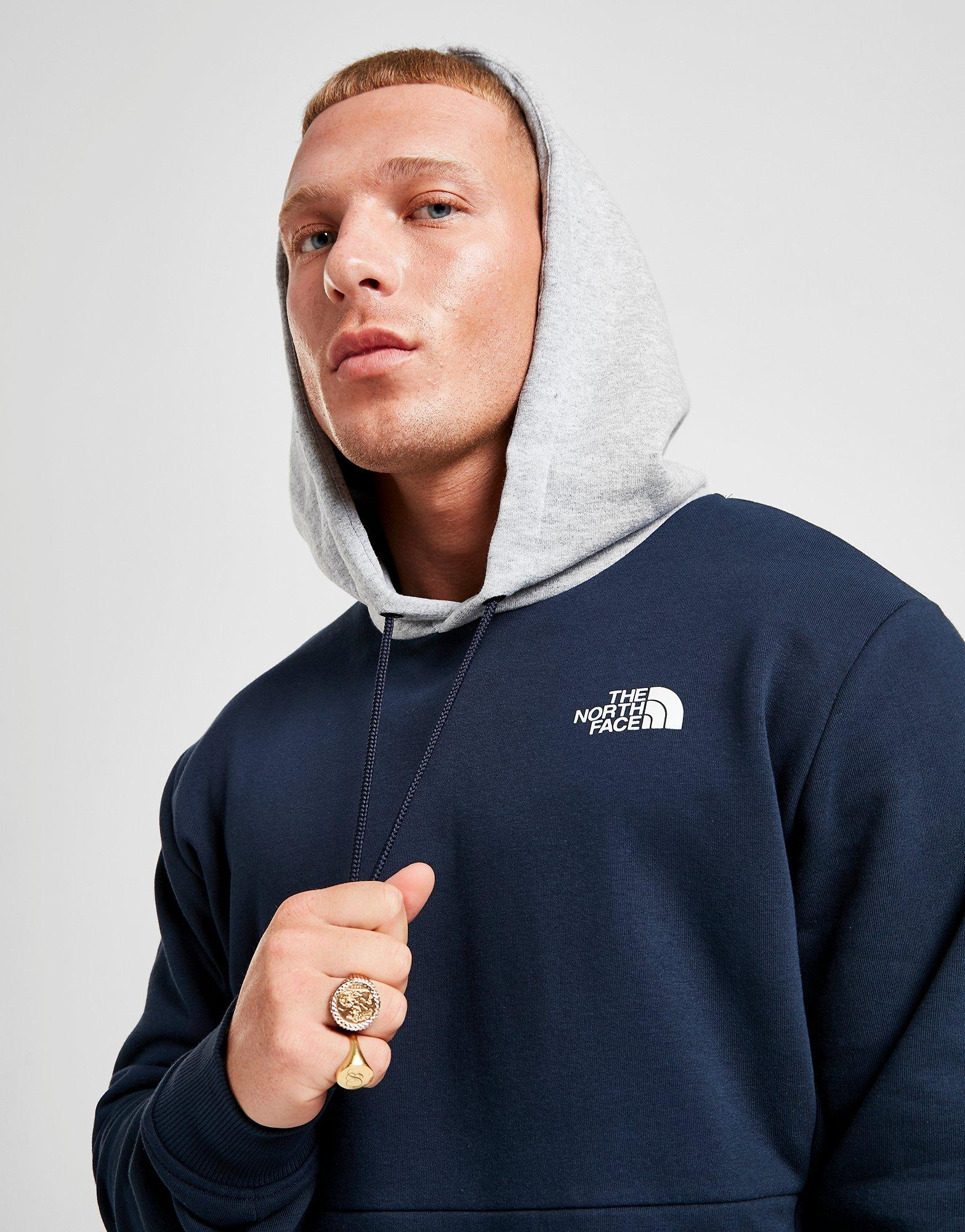 blue north face jumper