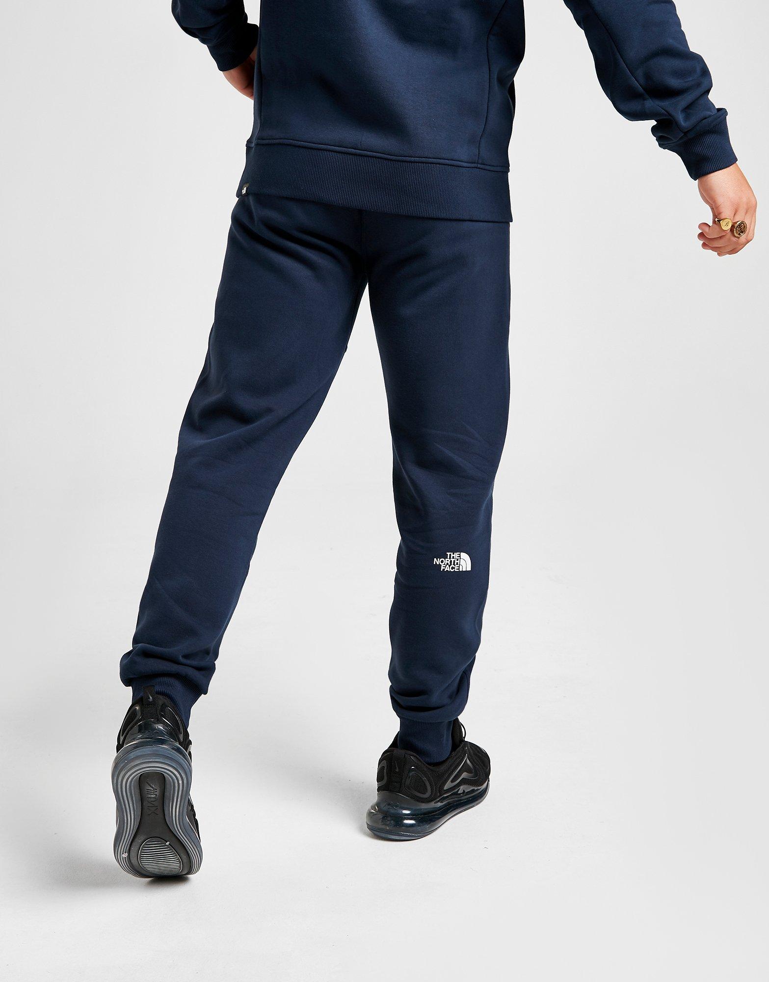 blue north face tracksuit