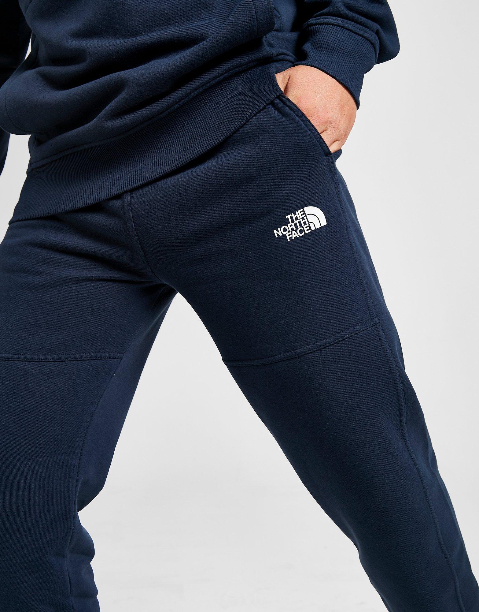 north face tracksuit blue