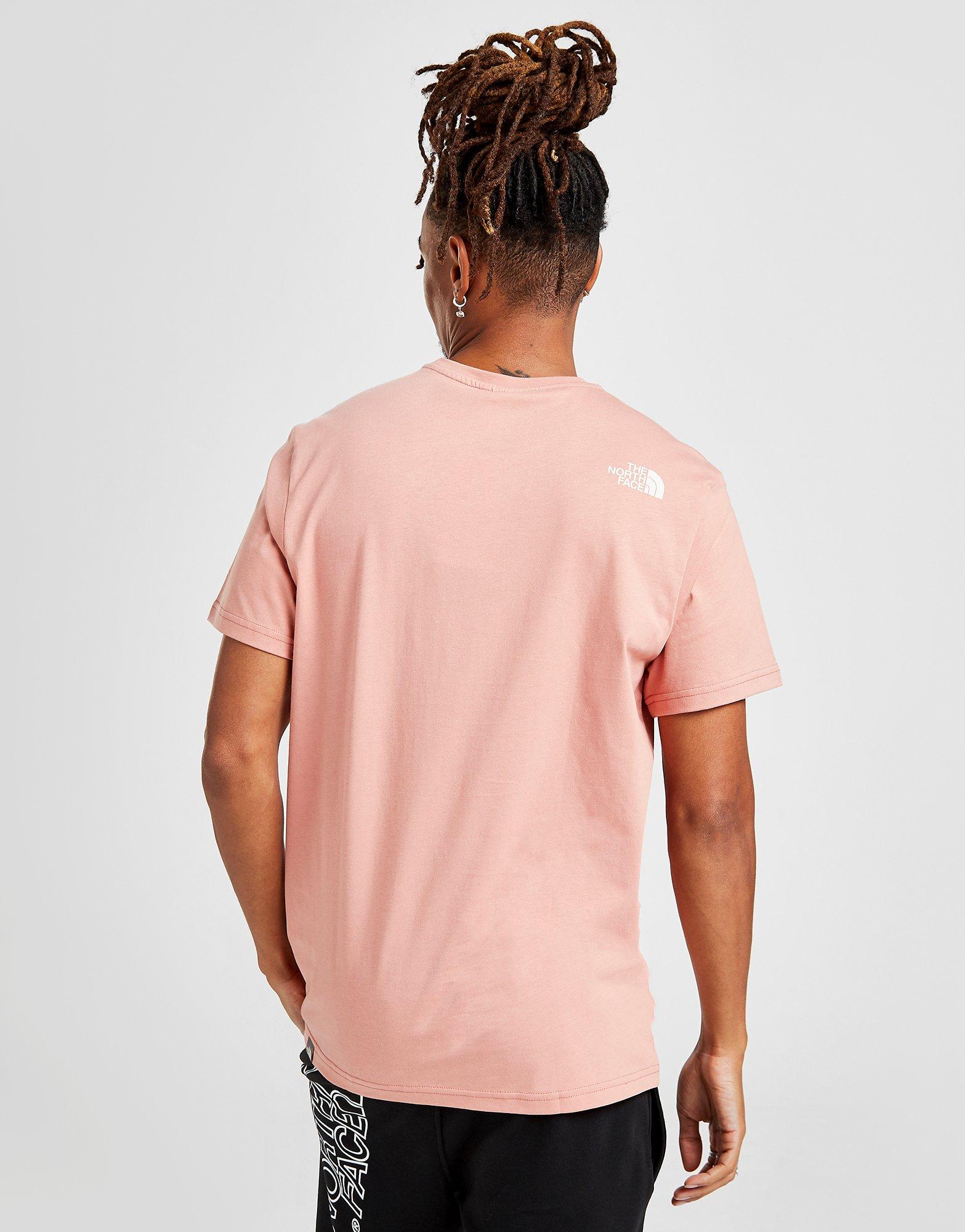 pink north face shirt