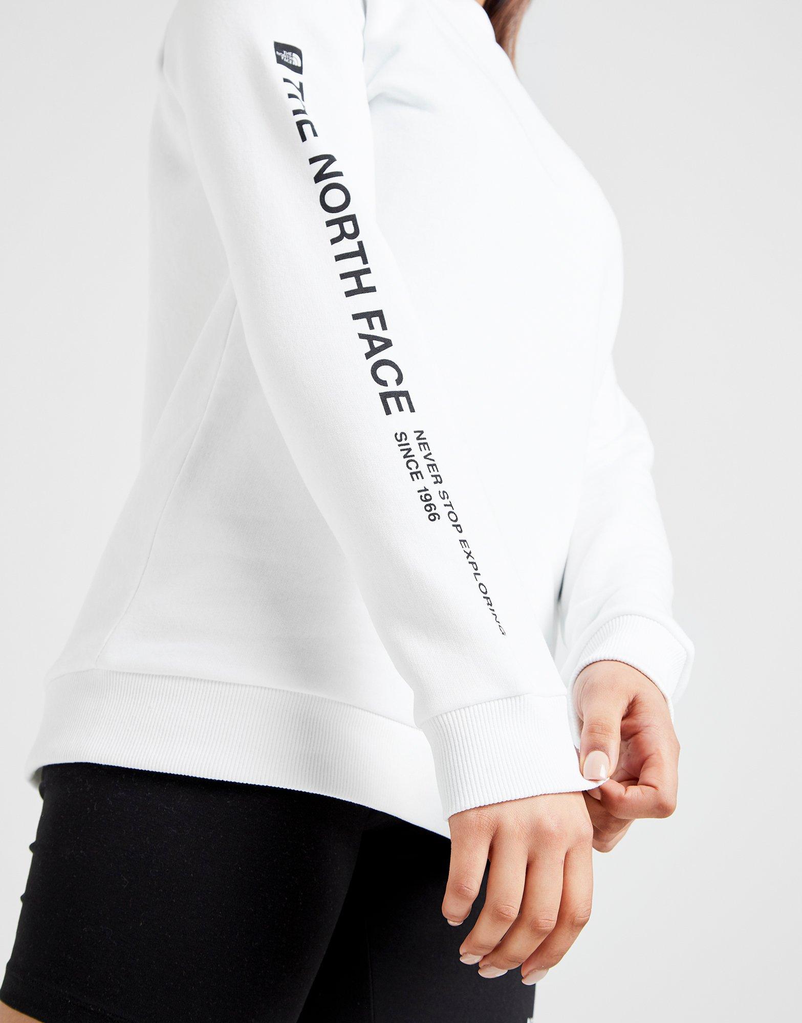 the north face logo crew sweatshirt