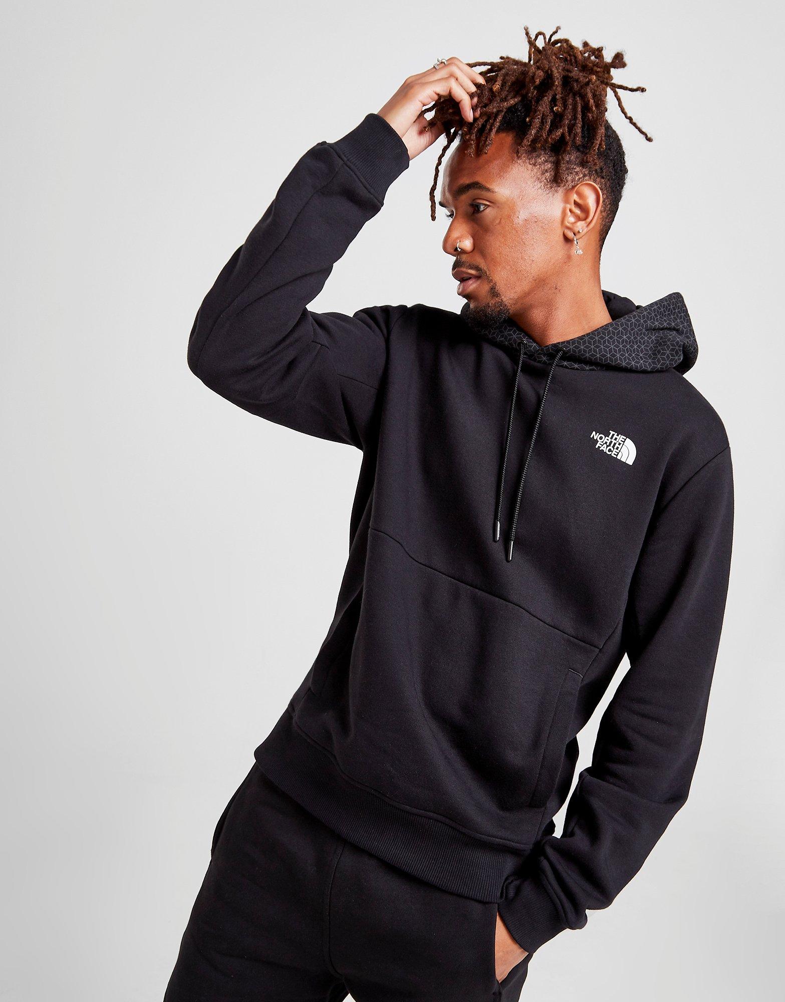 the north face all over print hoodie