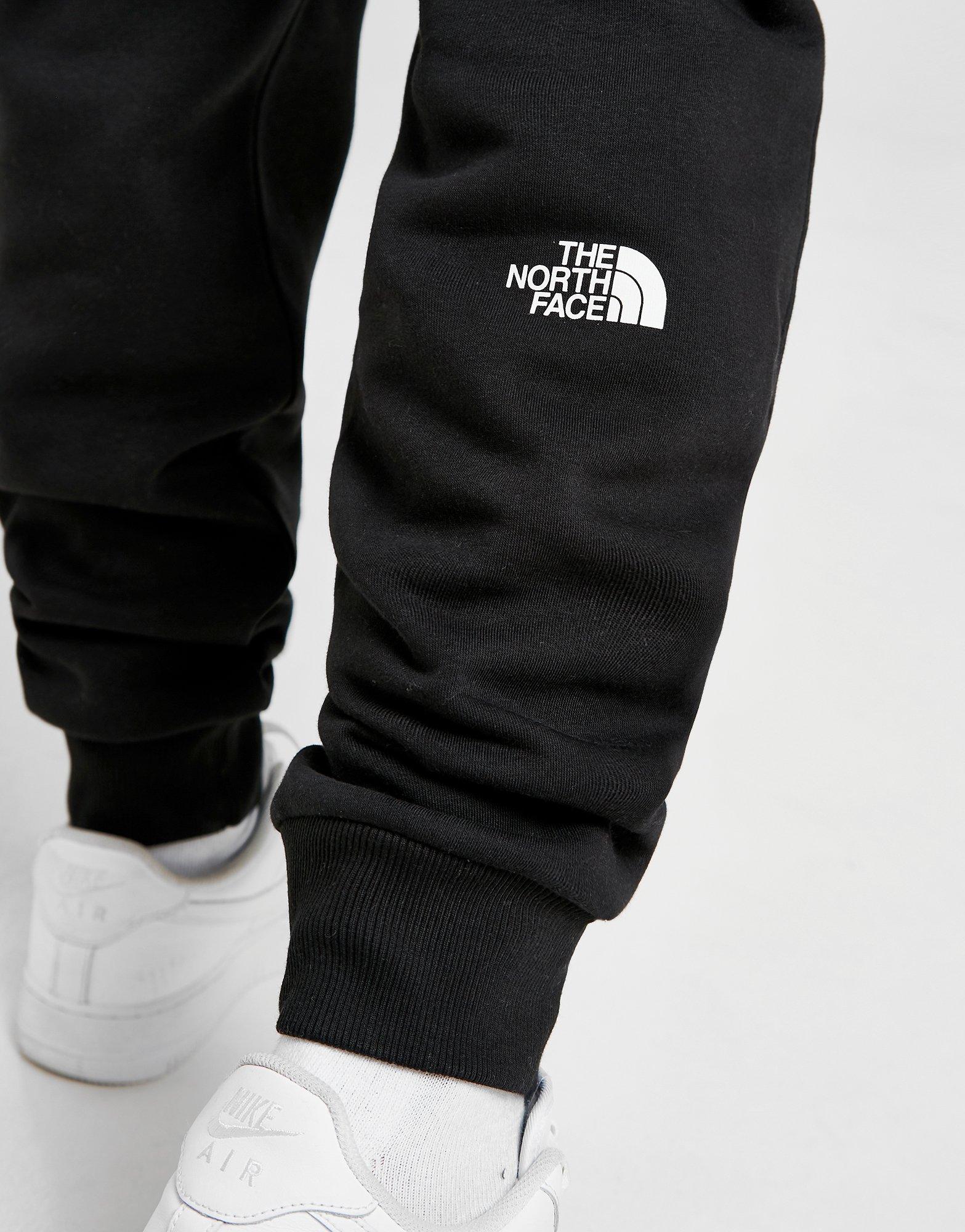 the north face tracksuit black