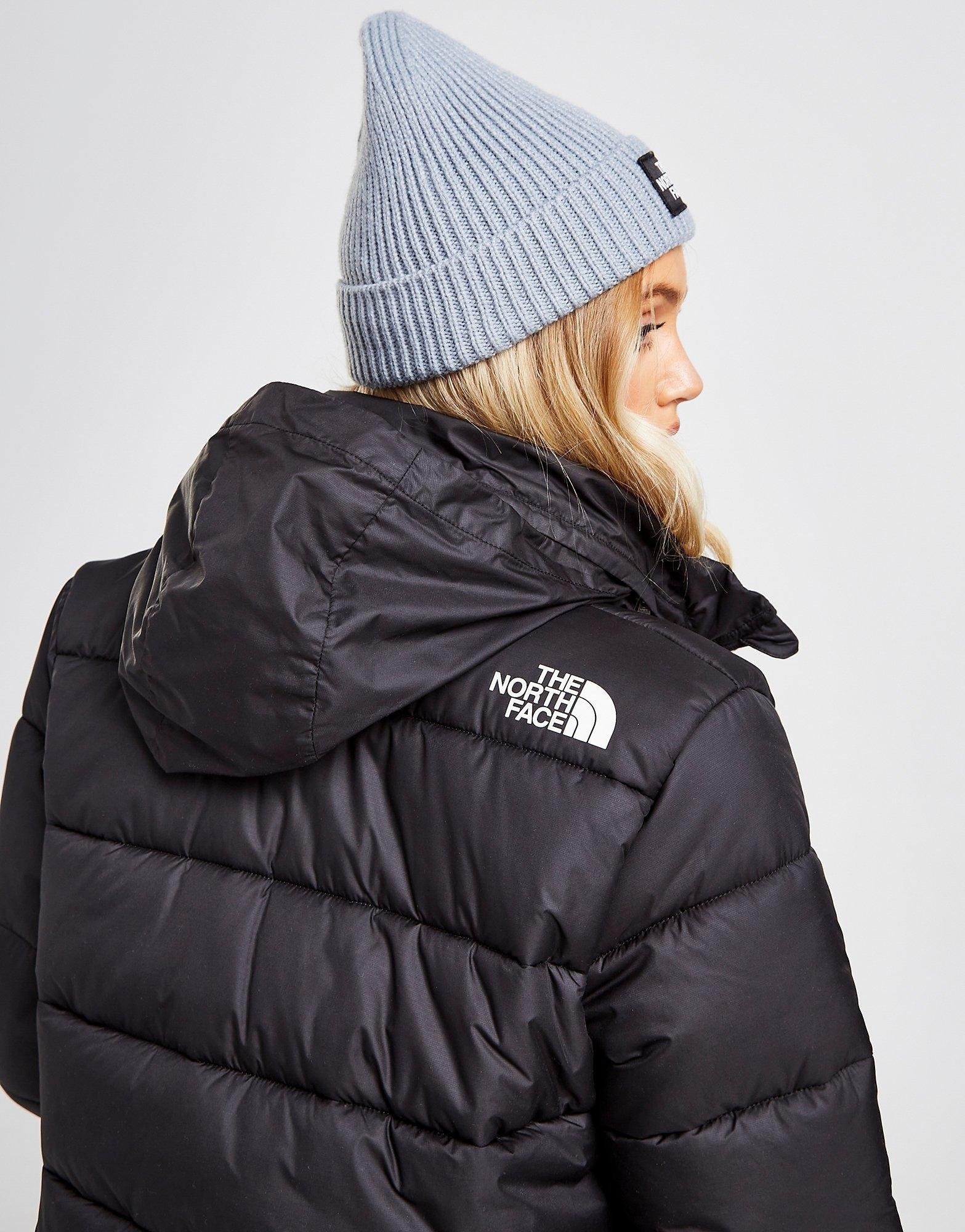 north face black puffa coat