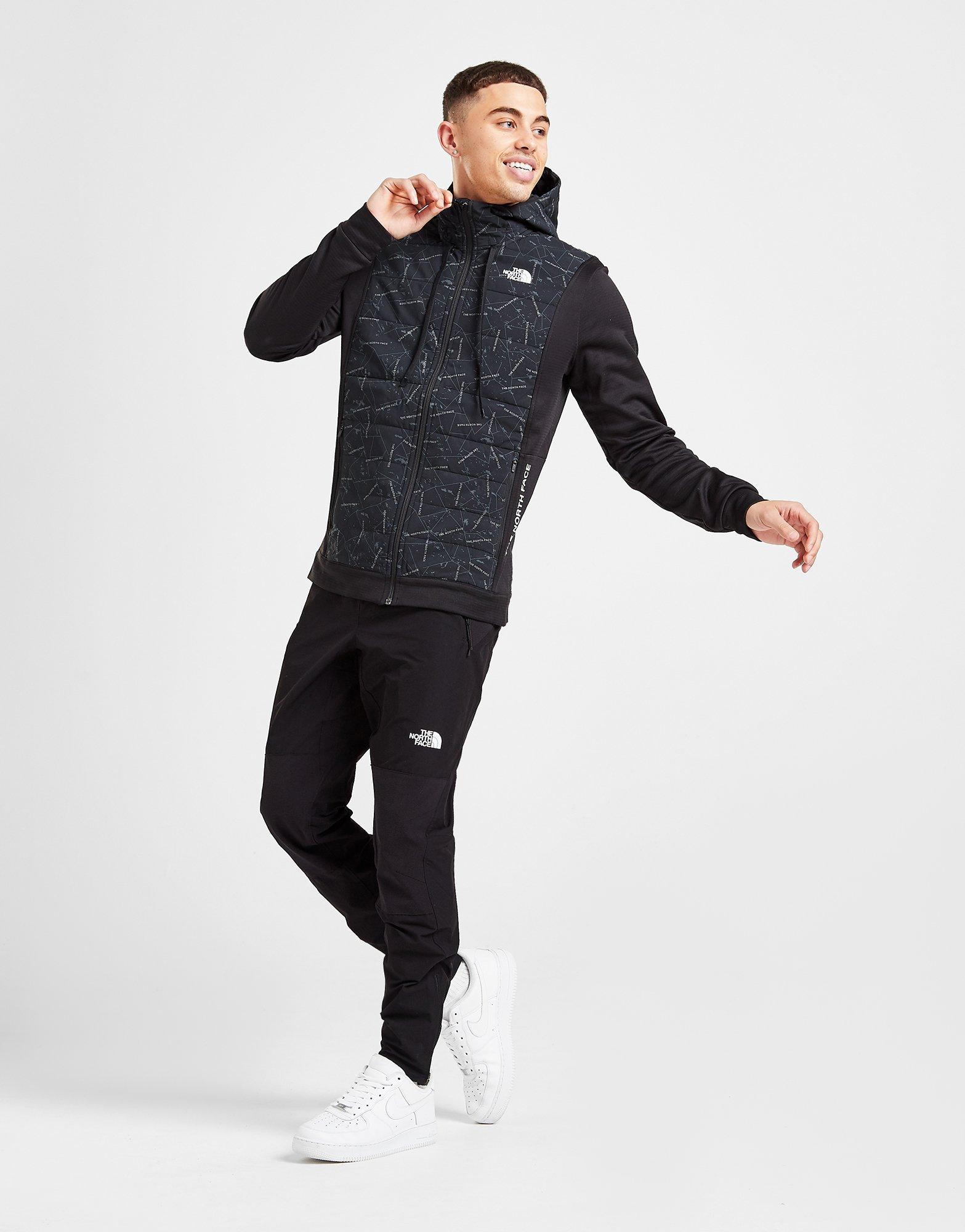 the north face black tracksuit