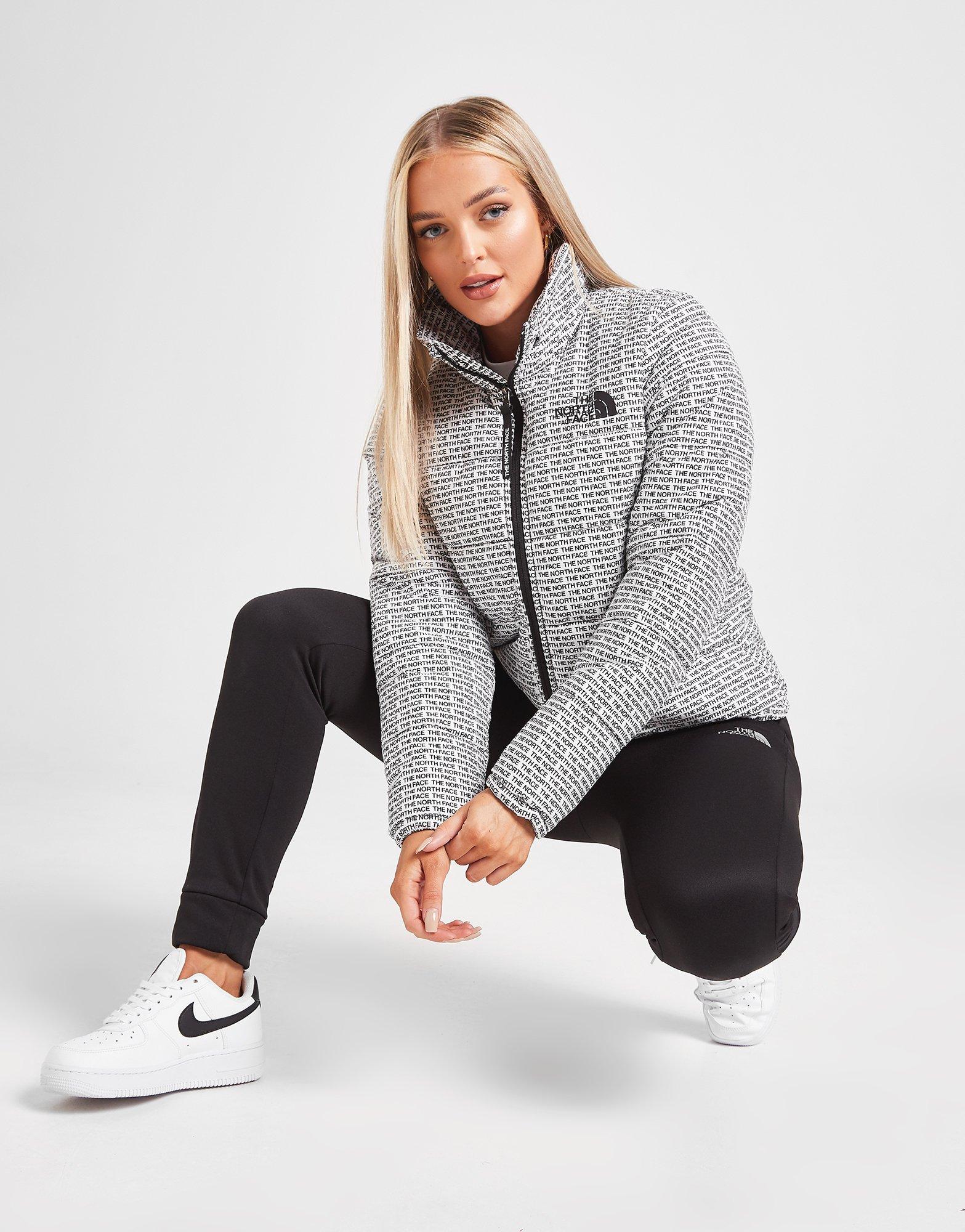 the north face nuptse all over print jacket