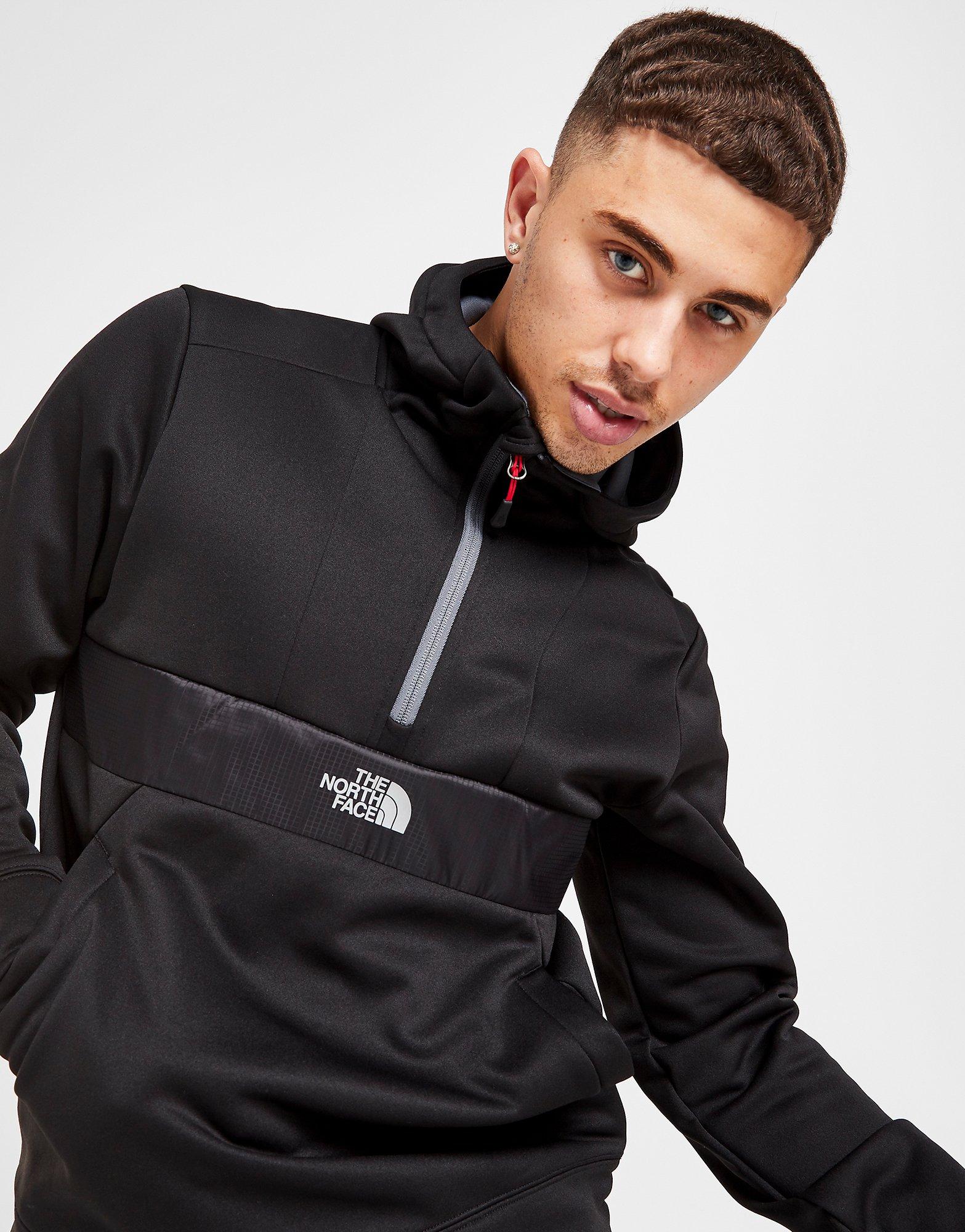 The north face black shop mittellegi half zip hoodie