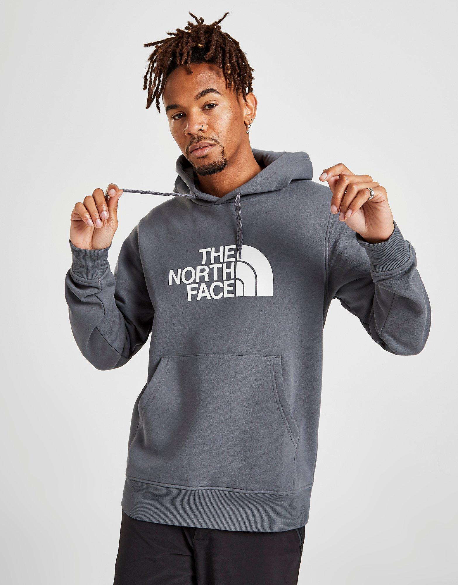 grey north face hoodie