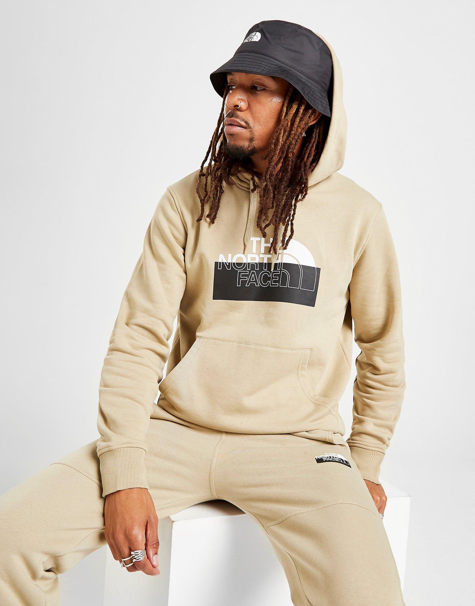 Brown The North Face Cover Logo Hoodie 