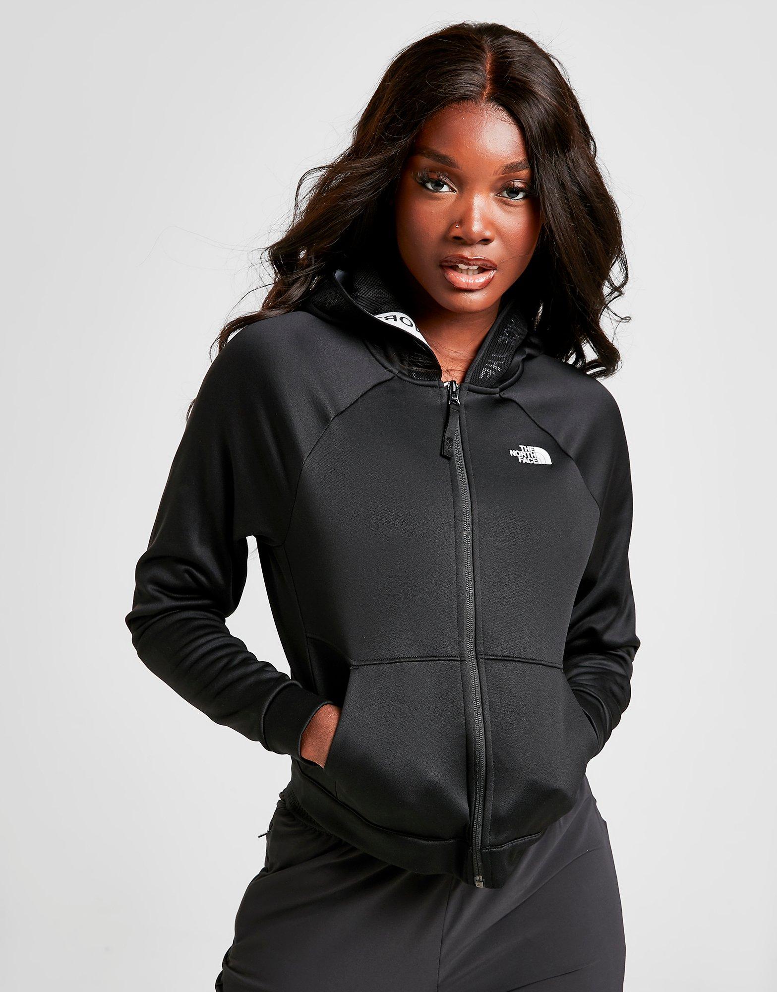 the north face mezzaluna full zip hoodie dames