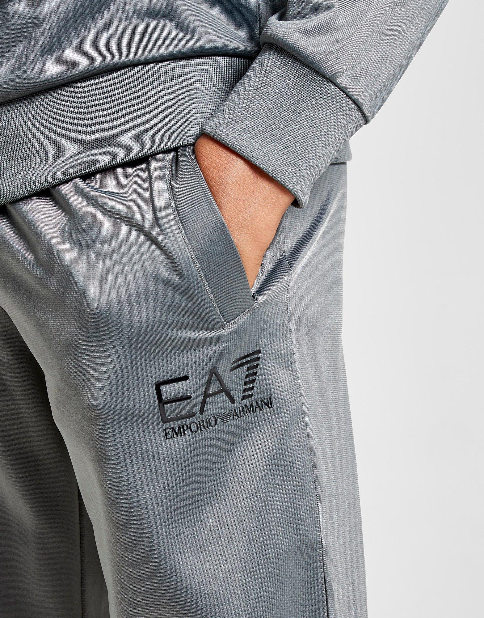 ea7 tracksuit junior grey